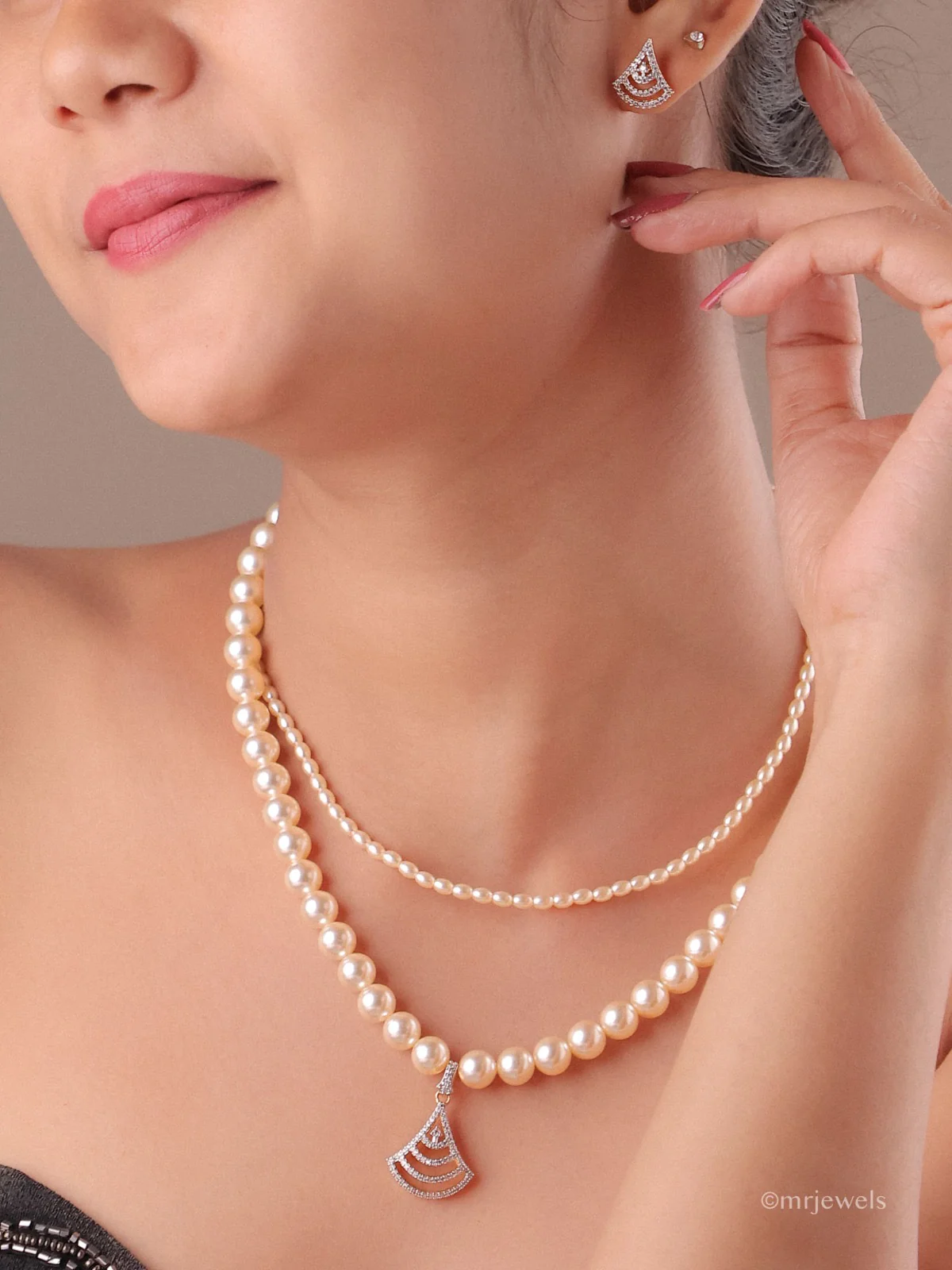 Eshana Layered Freshwater Pearl Necklace