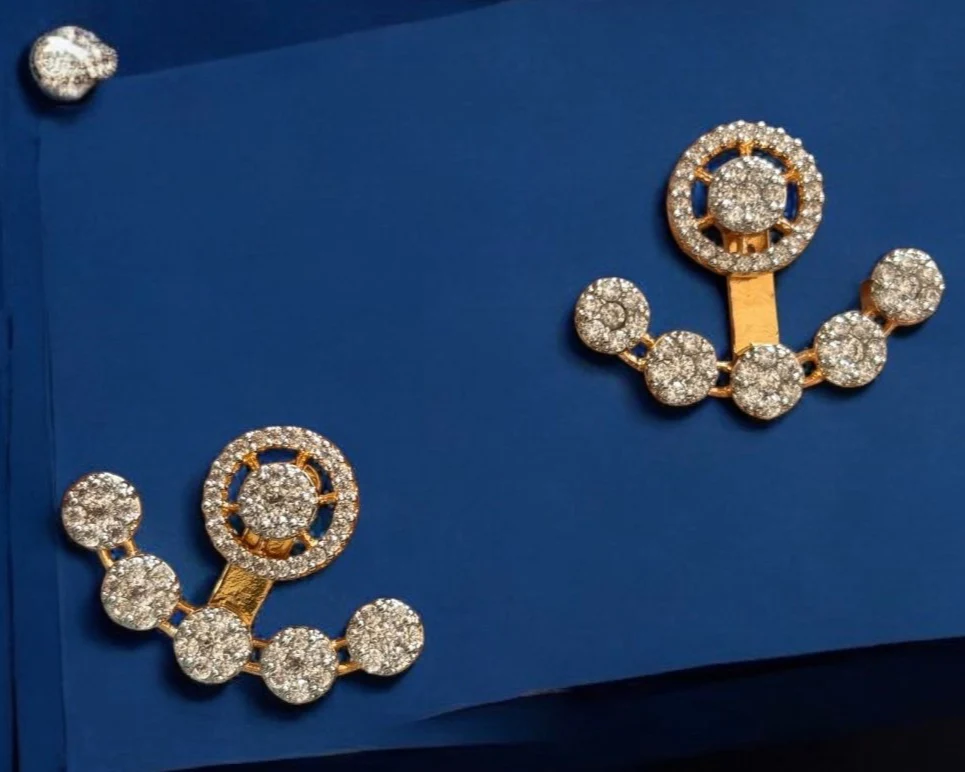 Ethereal Orbit Diamond Stud Earrings - Image 3