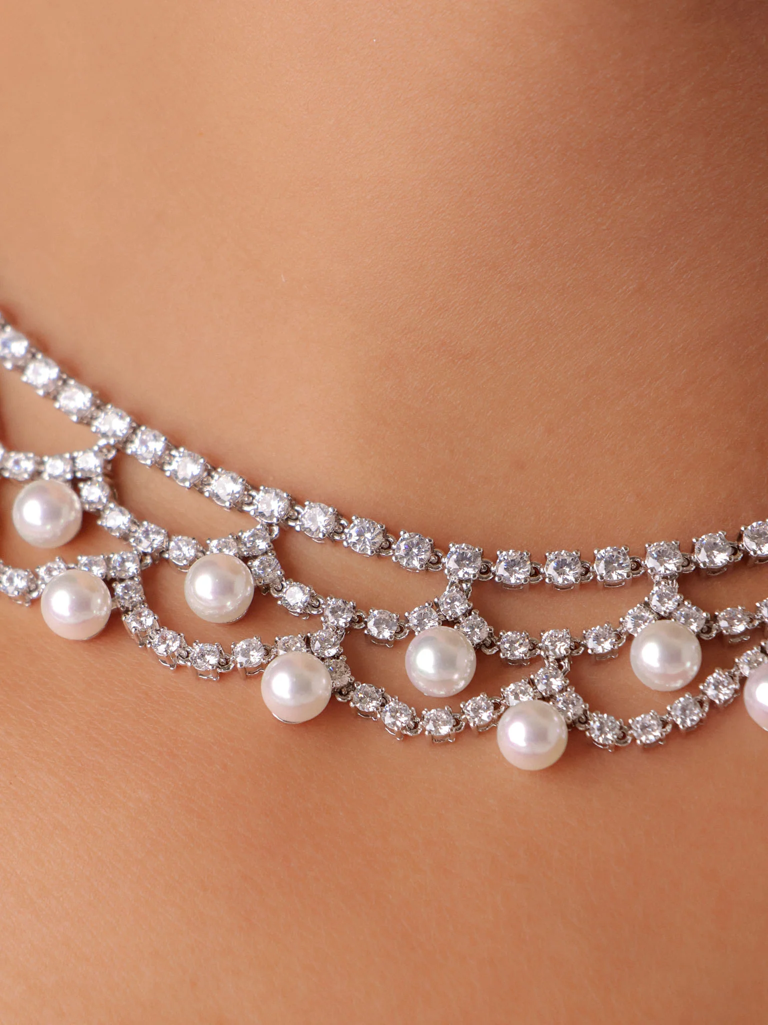 Étoile Pearl Sparkle Necklace Set - Image 2
