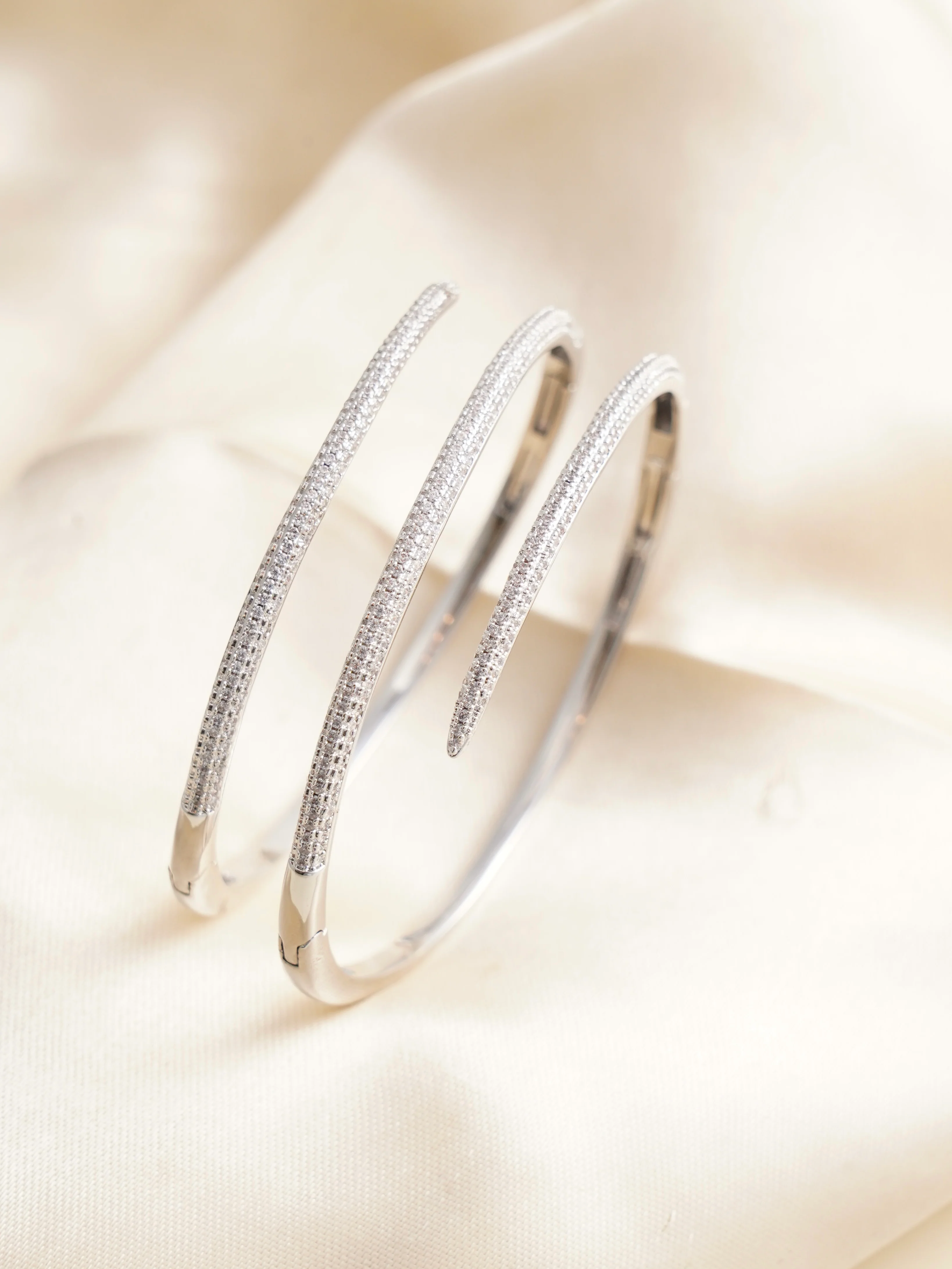 Exclusive Diamond Bracelet-Rhodium Plated - Image 4