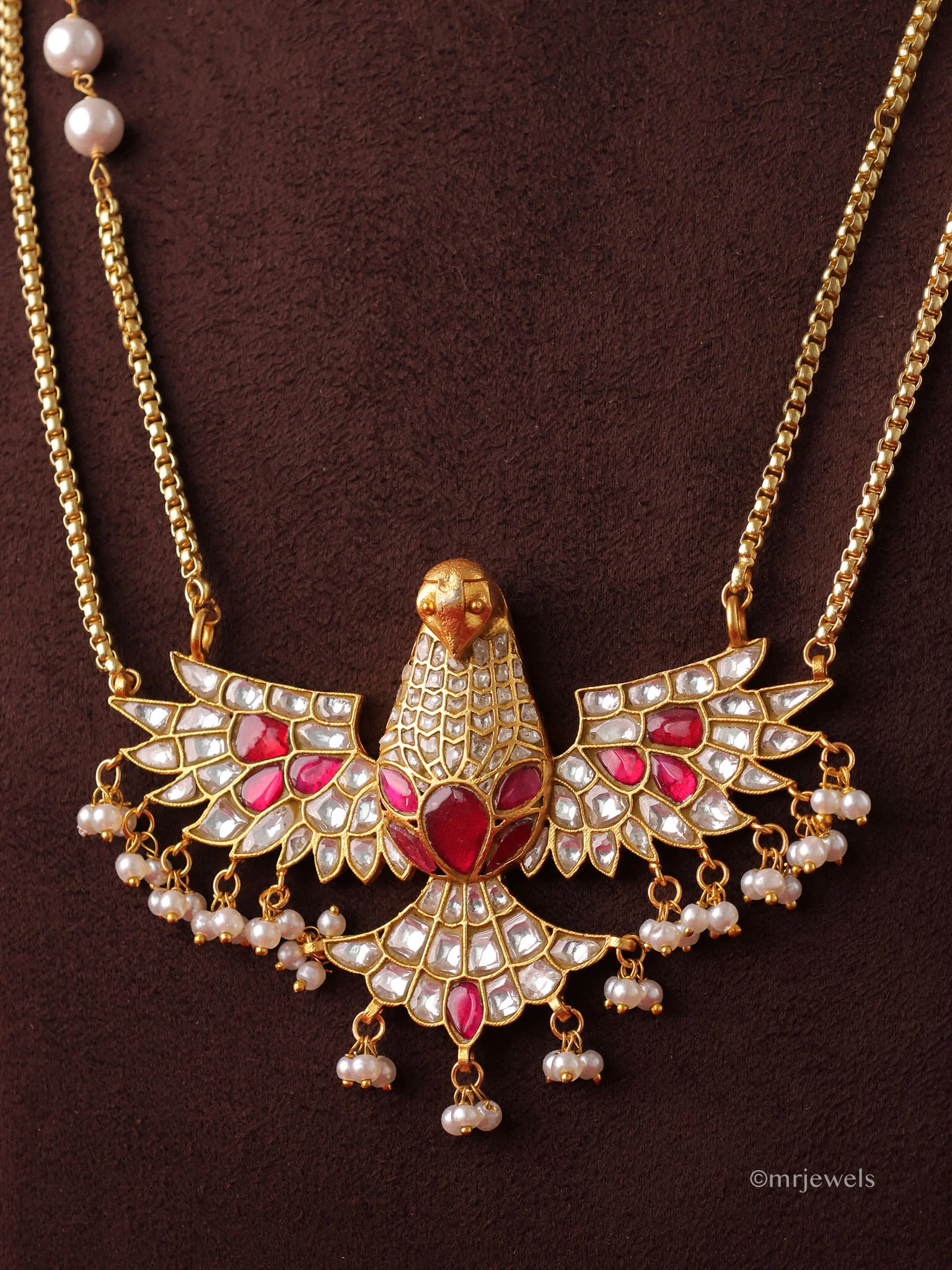 Garuda Eagle Jadau Necklace - Image 2
