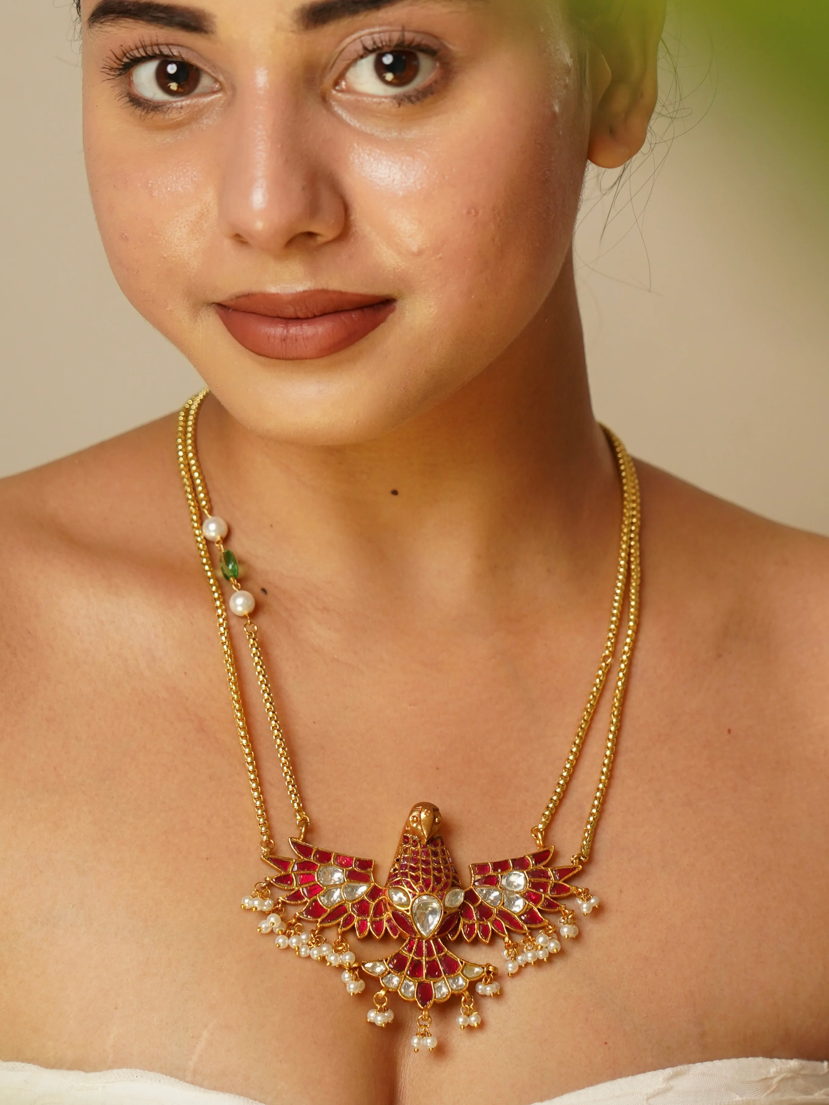 Garuda Eagle Jadau Necklace - Image 3