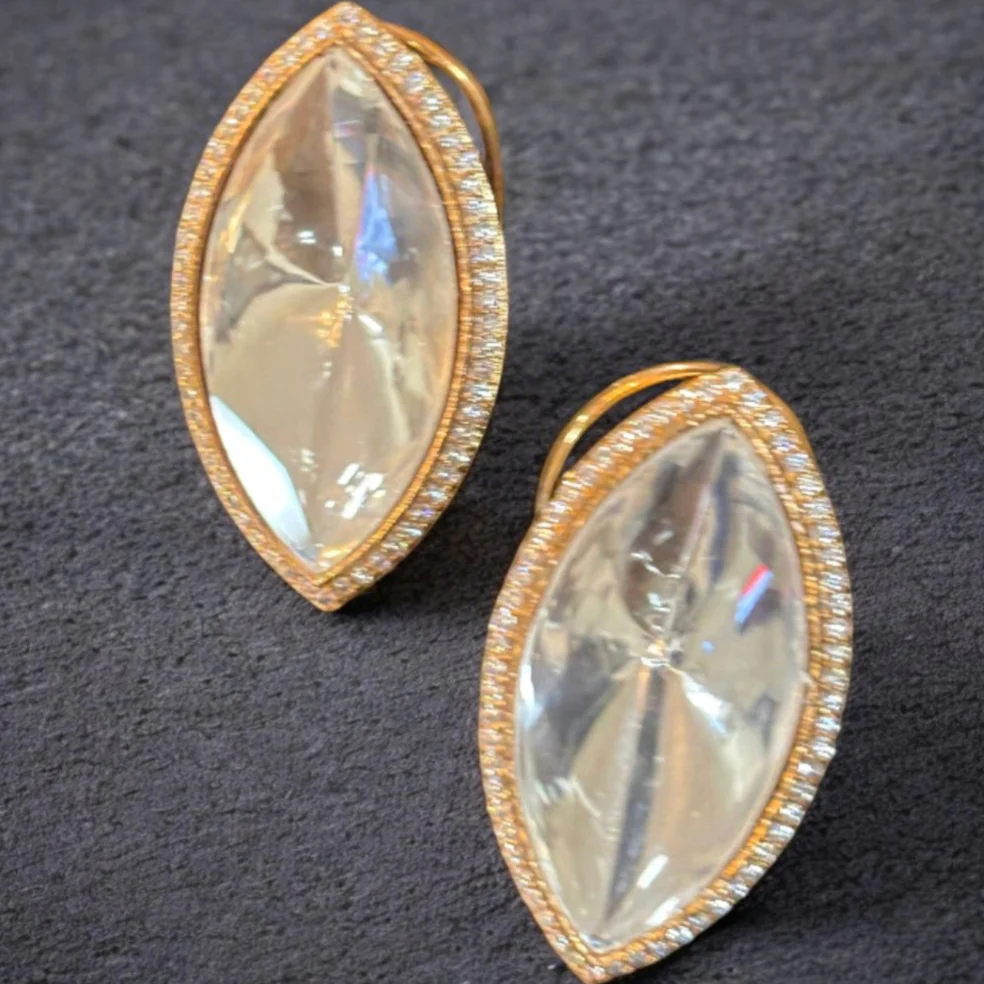 Uncut Polki studs - Image 3