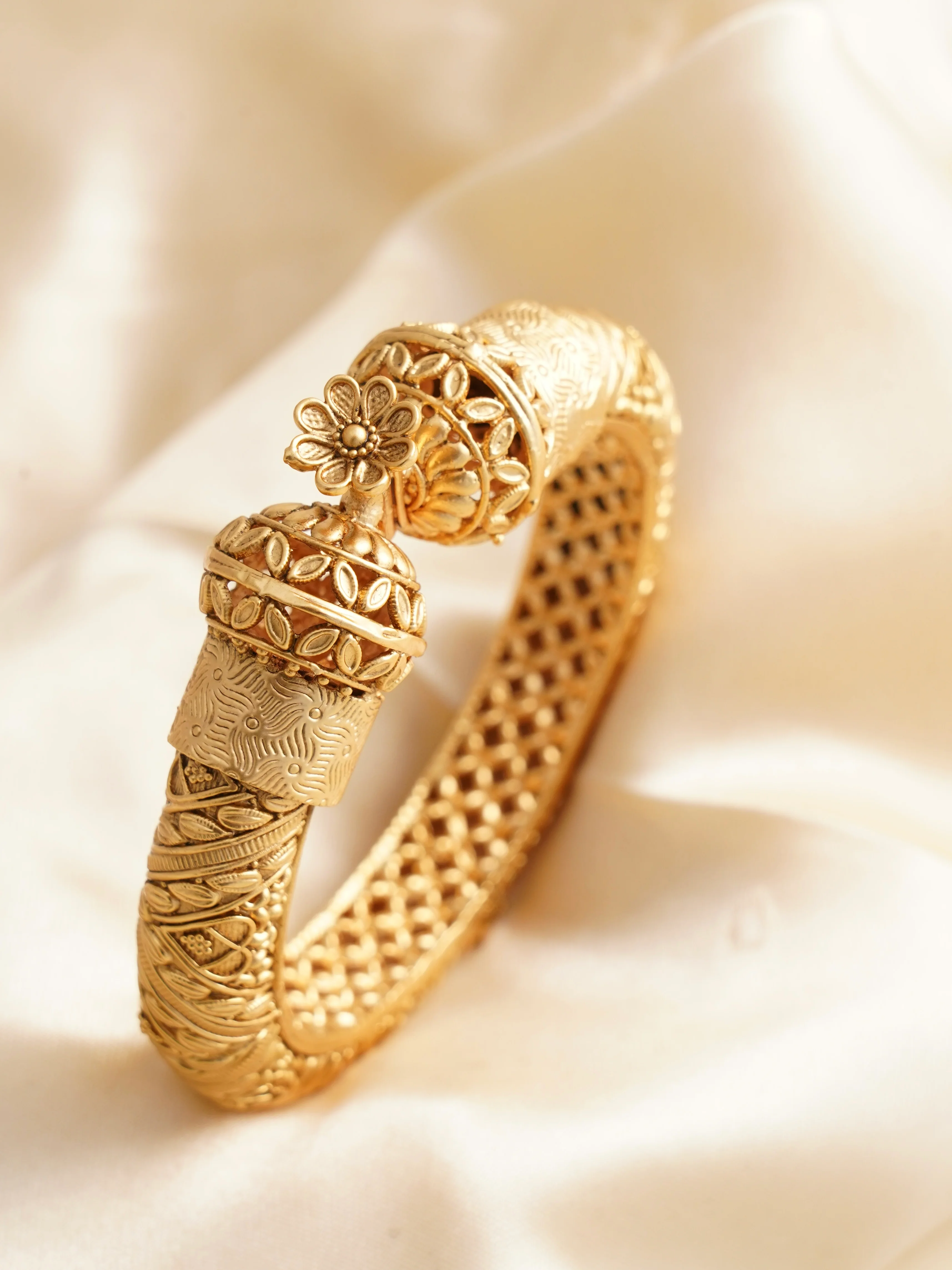 Gold Majesty Brass Bangle - Image 3