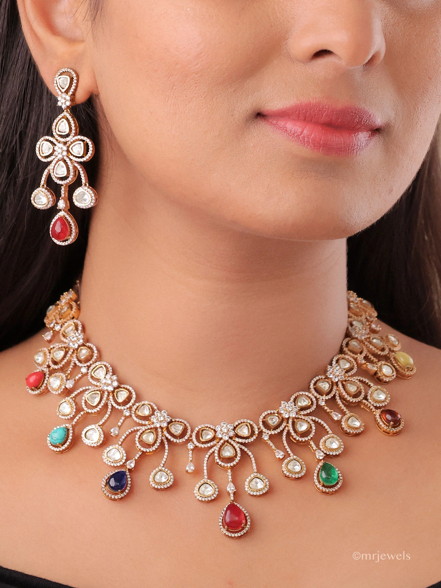 Gulnaar Drop Necklace Set