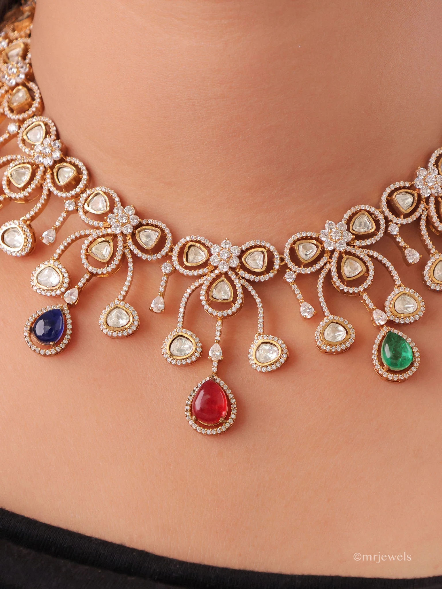Gulnaar Drop Necklace Set - Image 2
