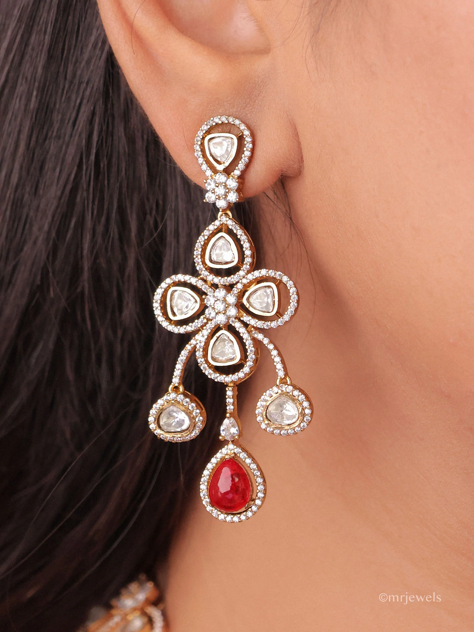 Gulnaar Drop Necklace Set - Image 3