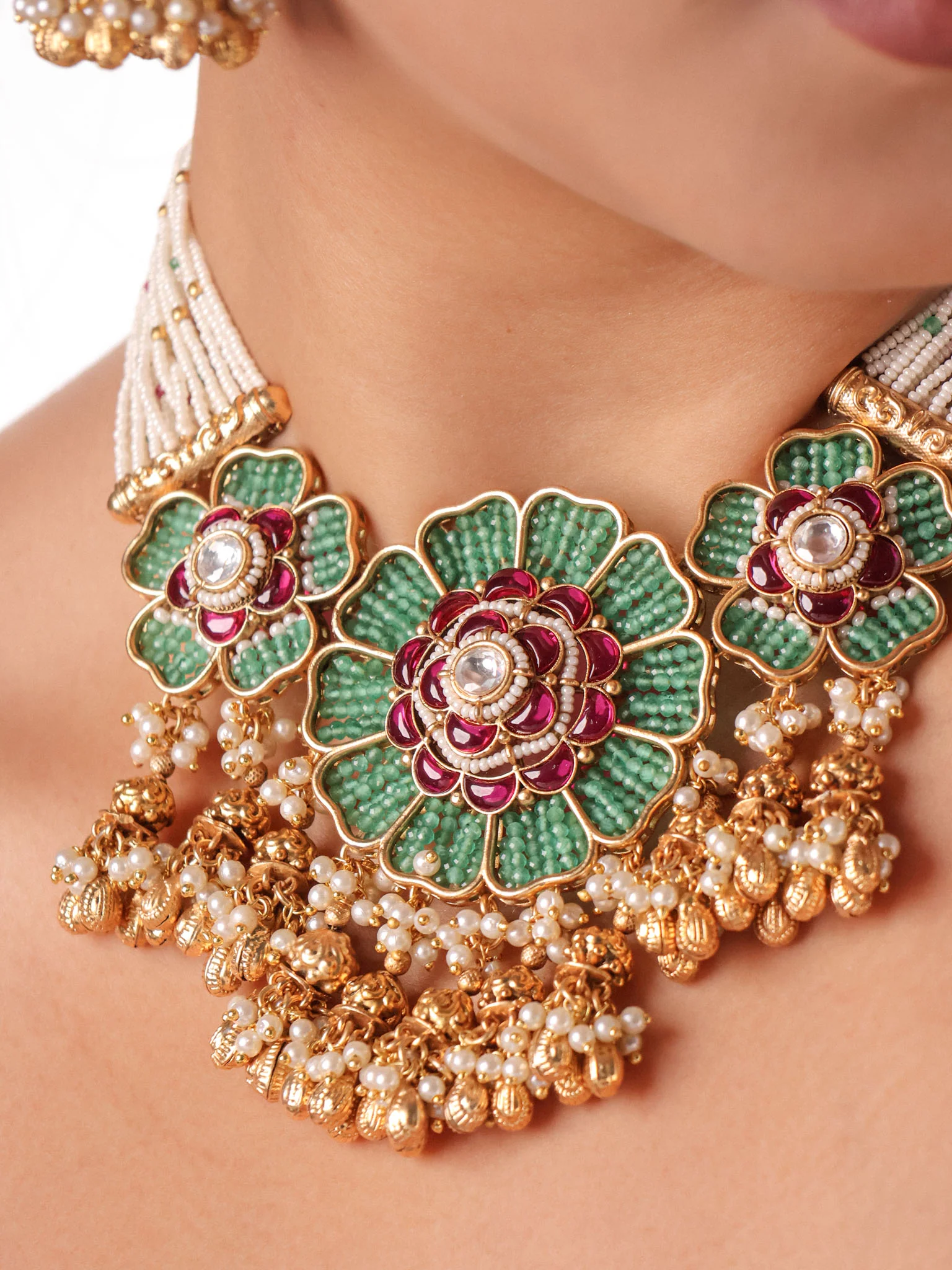 Gulnaar Riwaayat Kundan Choker Set - Image 2