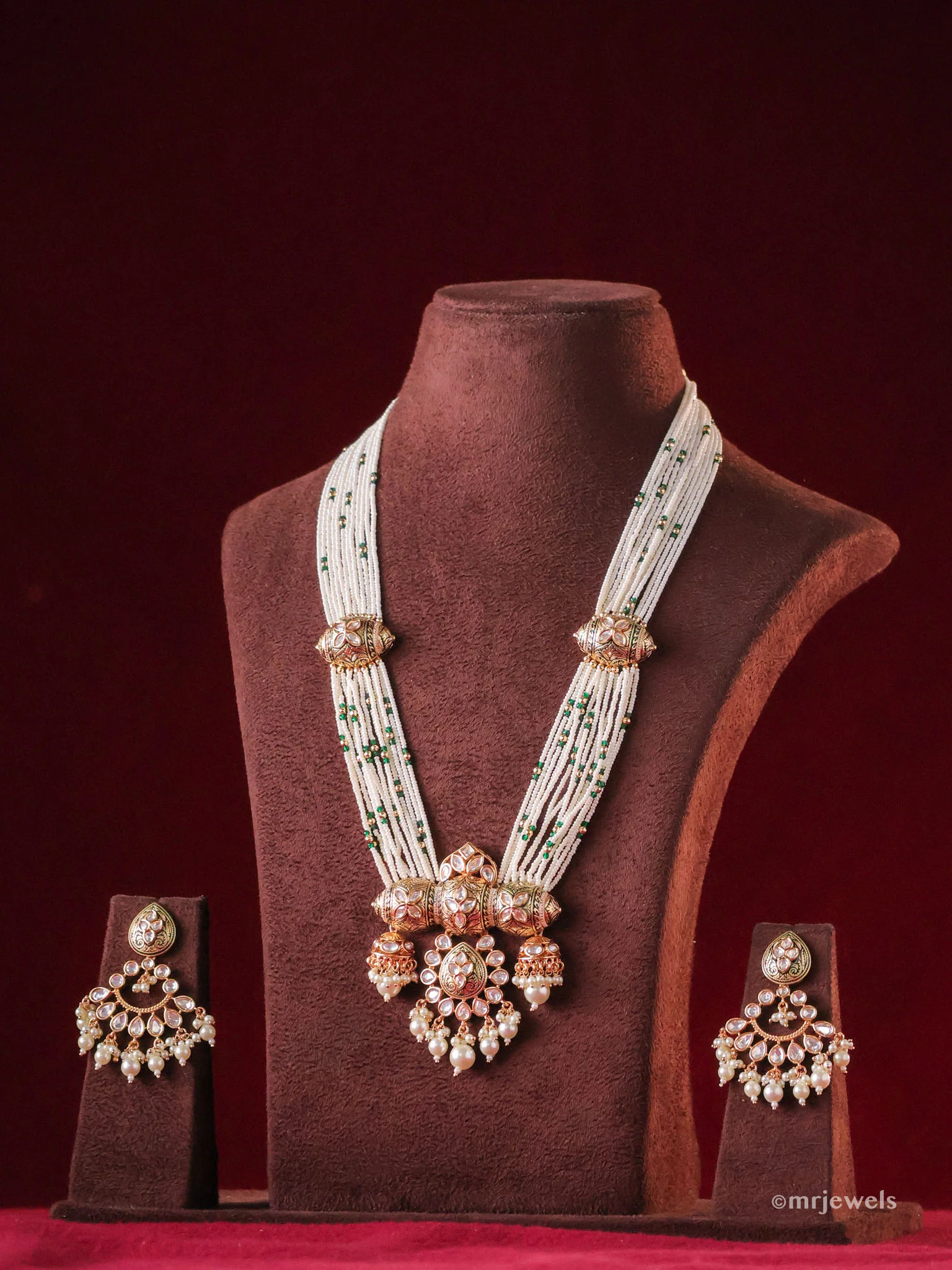 Gulnar Meenakari Toran Pearl Haar (Set)
