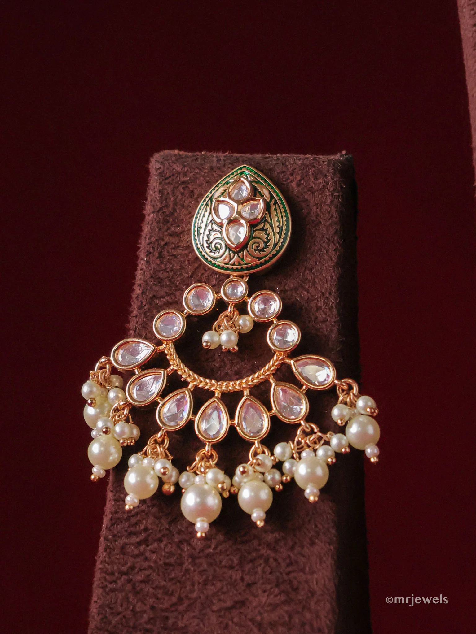 Gulnar Meenakari Toran Pearl Haar (Set) - Image 3