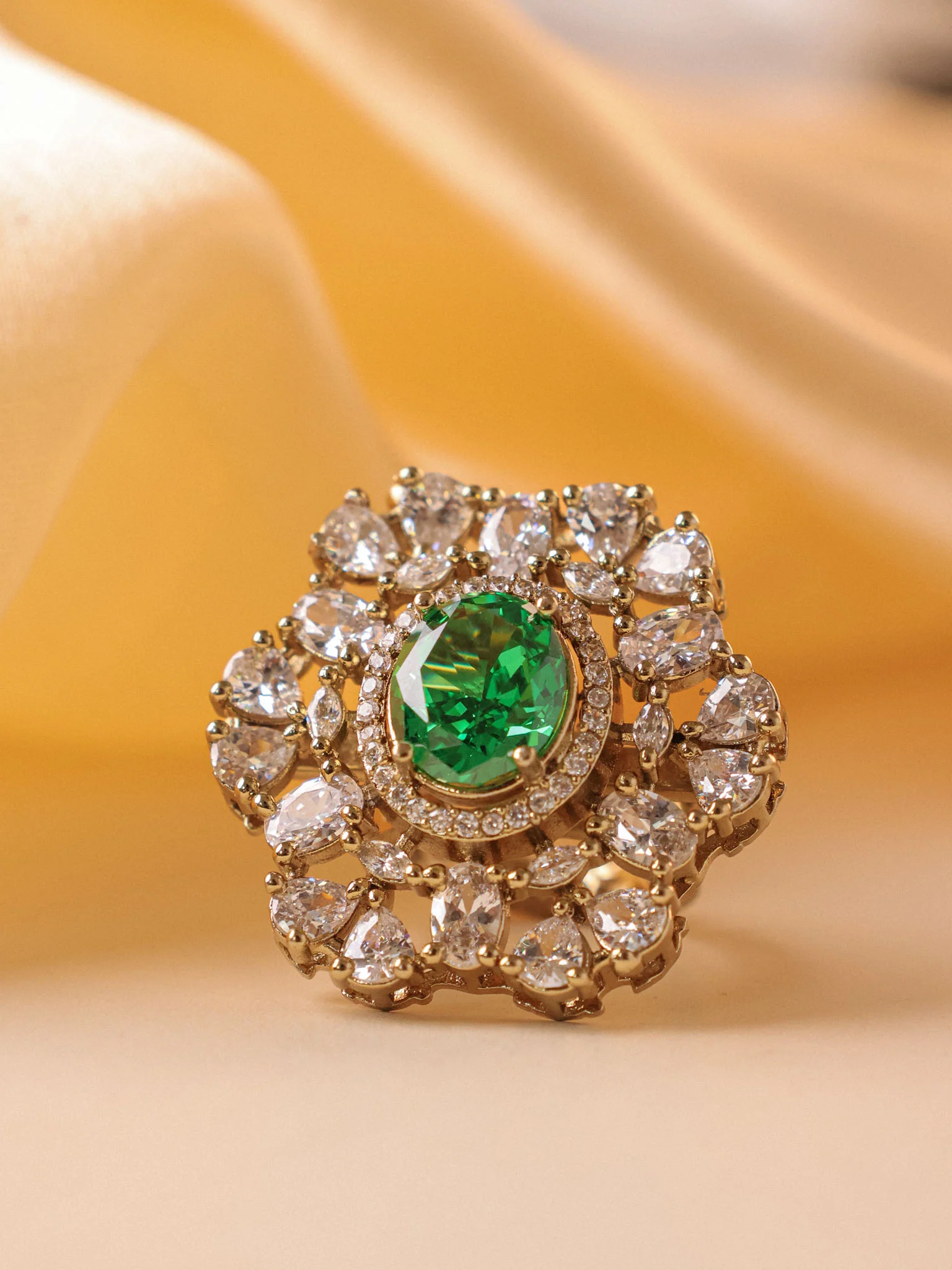 Gulzar Kundan Statement Ring - Image 6