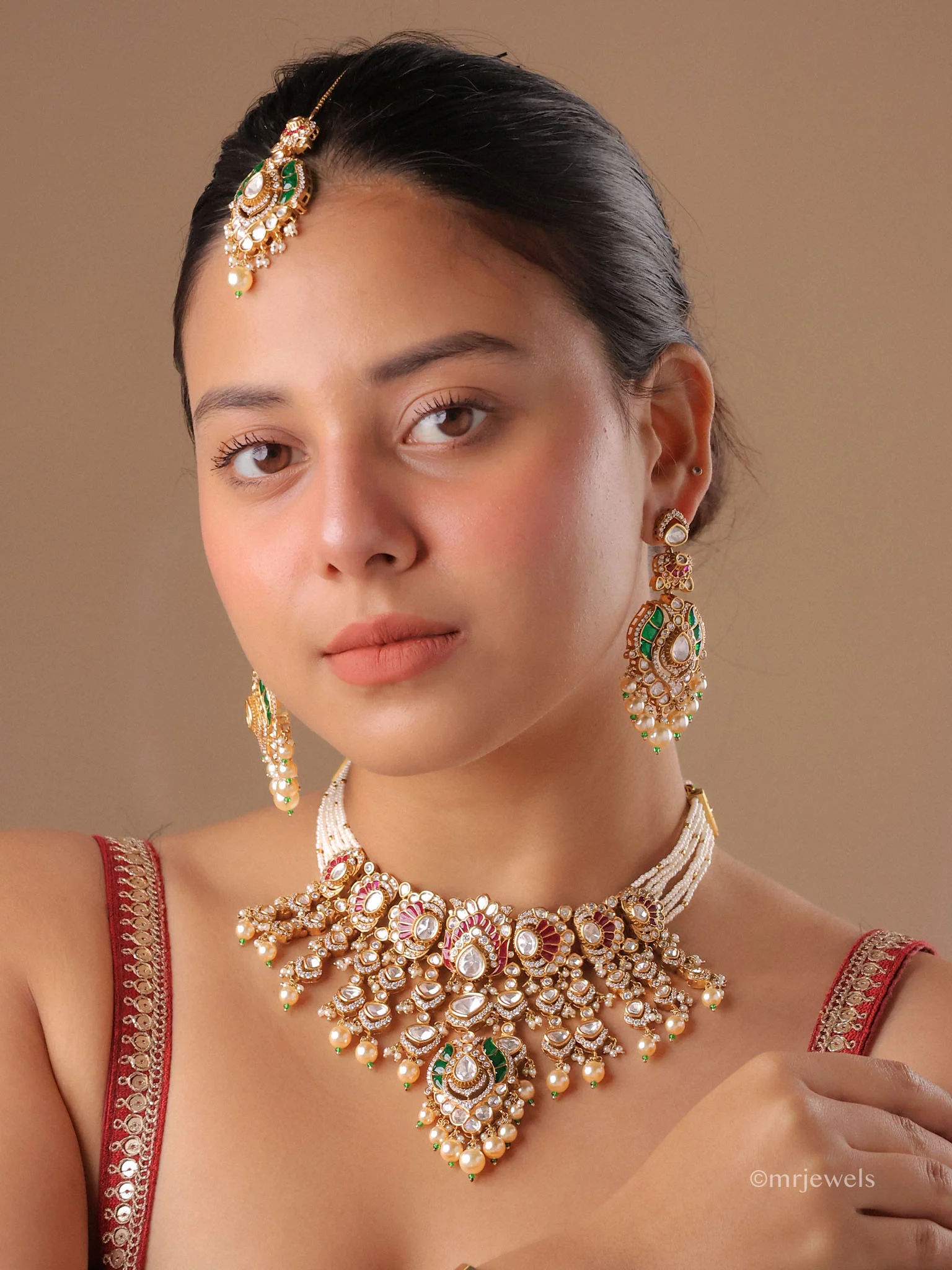 Heirloom Kundan Pearl Bridal Choker Set
