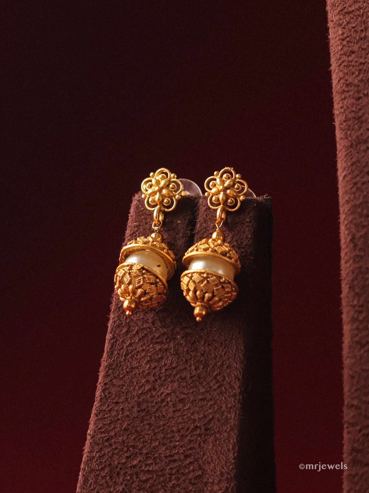 Heritage Nakshi Gold Beaded Mala Set - Image 3
