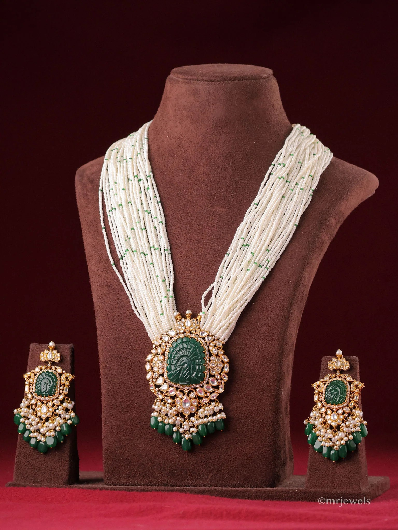 Heritage Royal Kundan Pearl Necklace Set