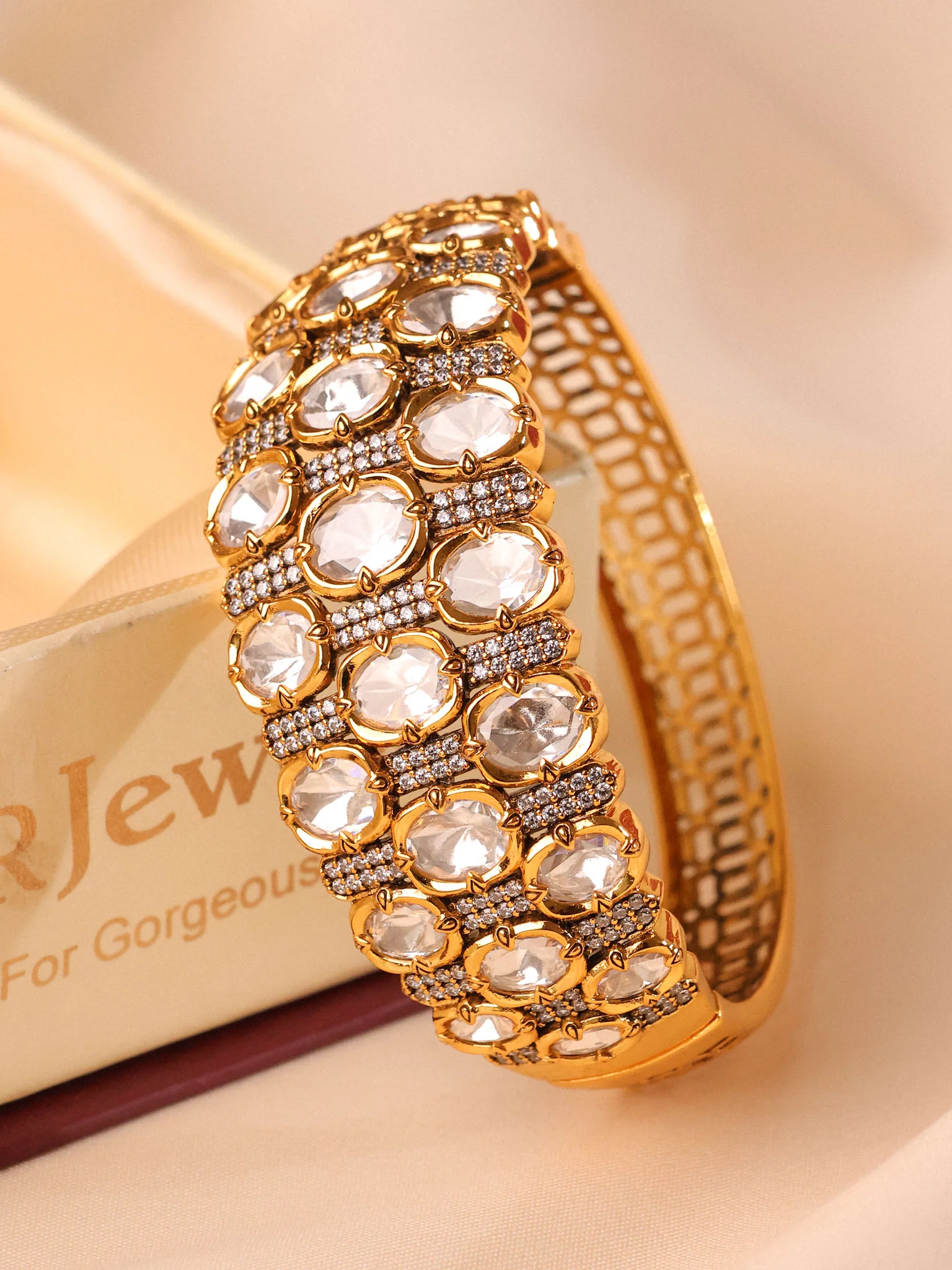 Auréa Imperial Polki Cuff Bracelet