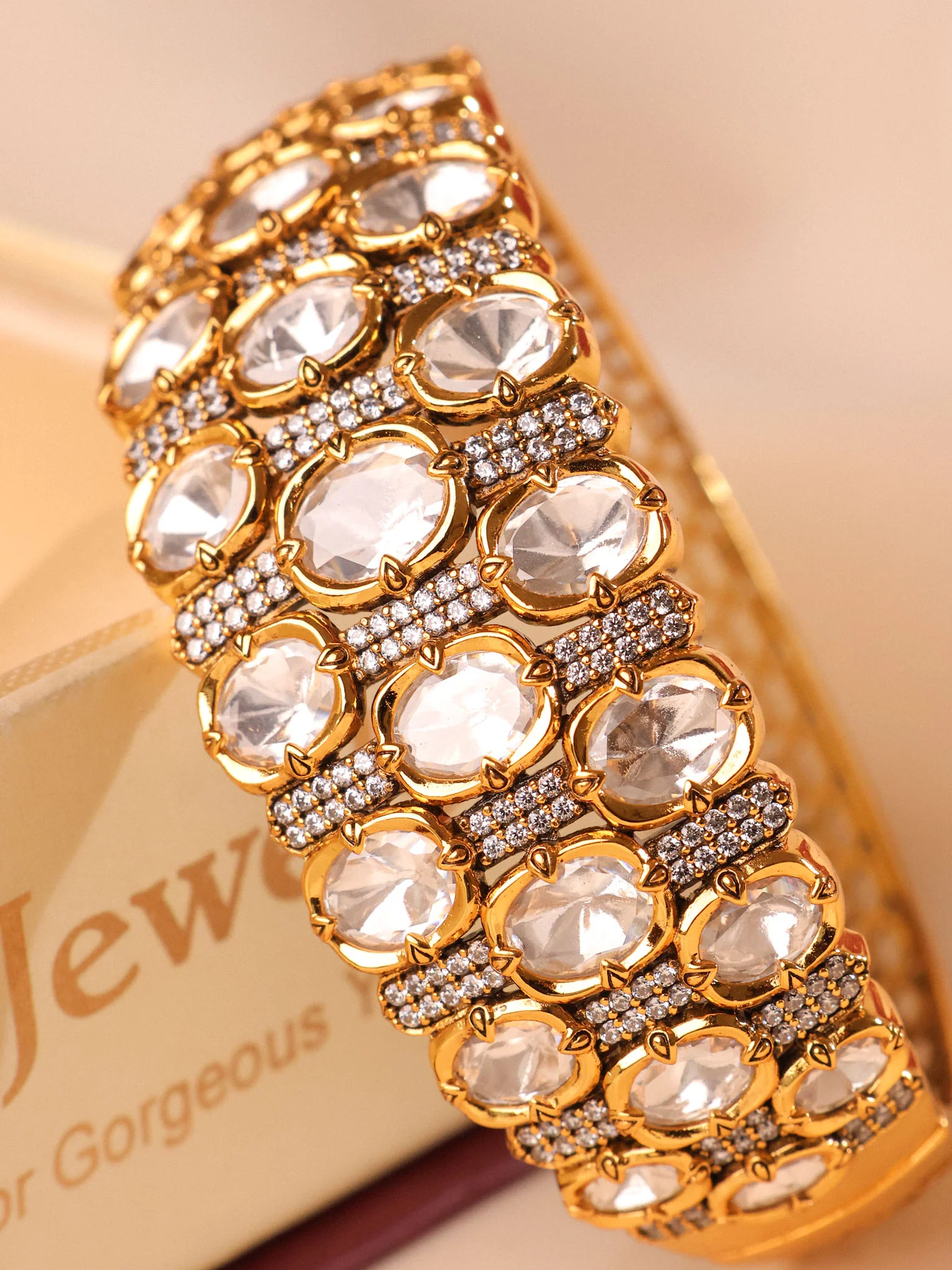 Auréa Imperial Polki Cuff Bracelet - Image 3