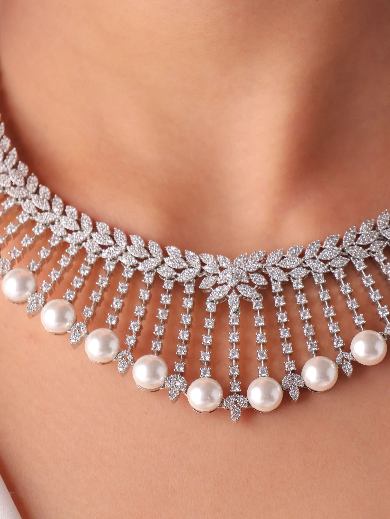 Ivory Celeste Diamondette Necklace Set - Image 2