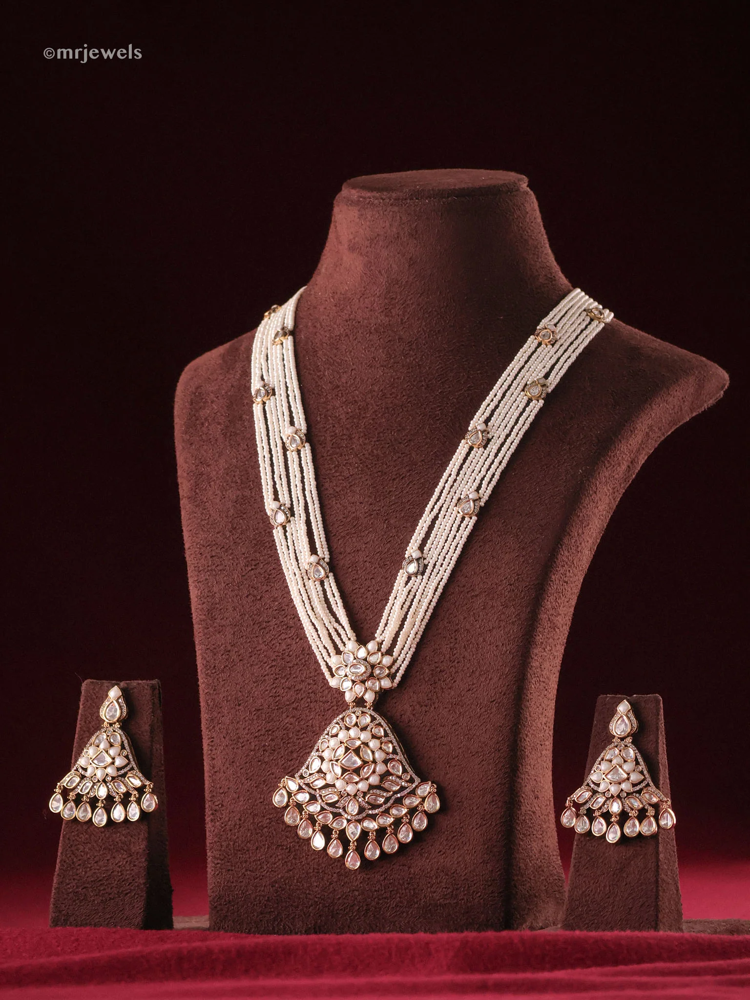 Jashn-e-Noor Multi-Strand Pearl Necklace Set