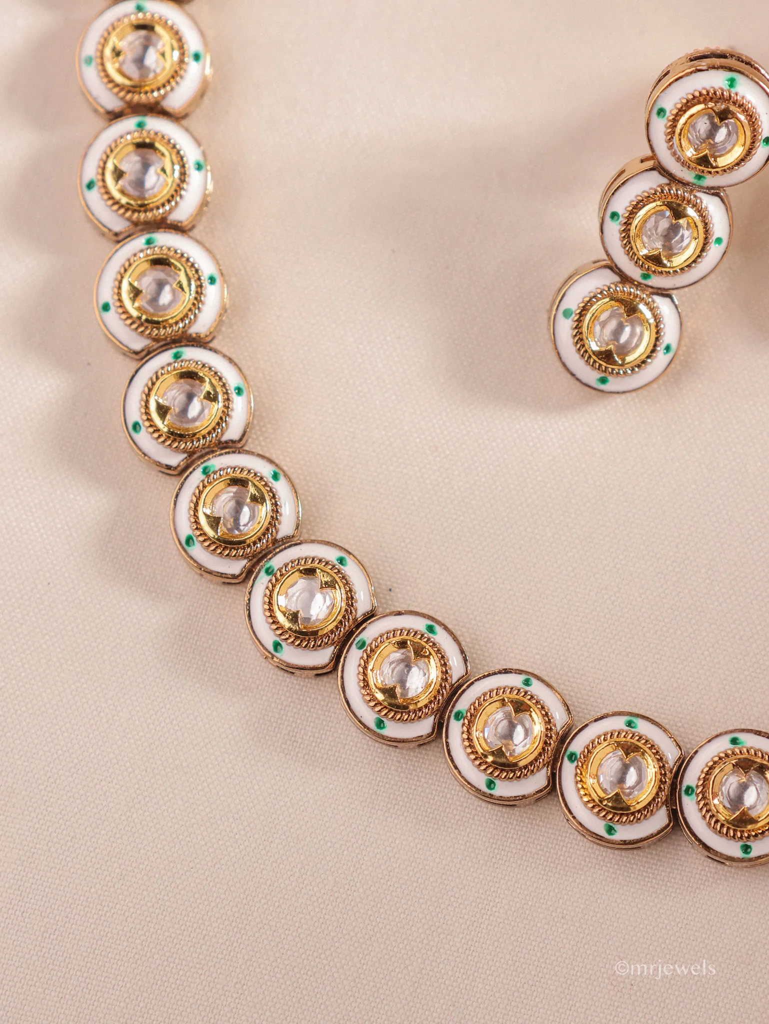 Kavisha Polki Necklace Set - Image 3