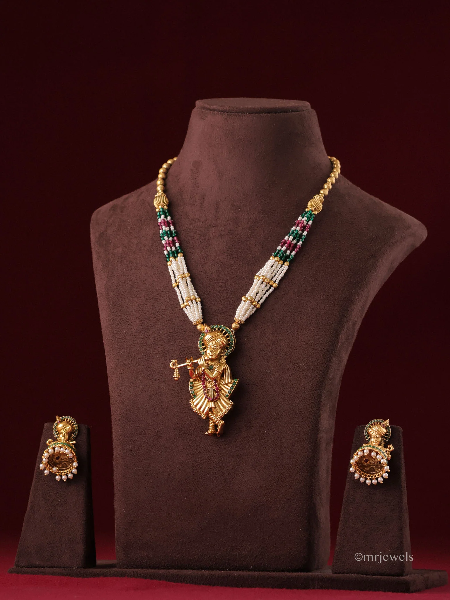 Krishna Heritage Temple Pearl Necklace