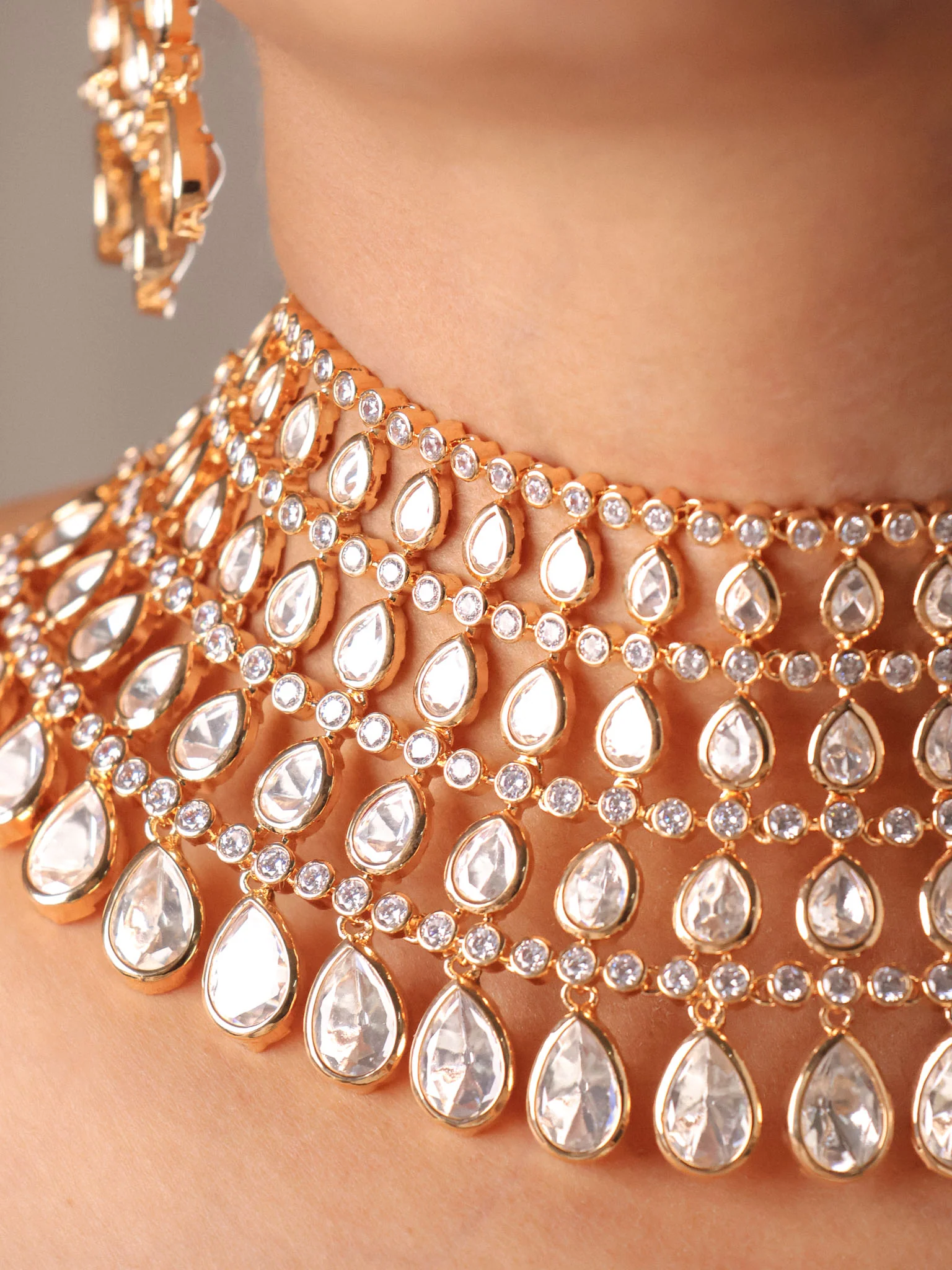 Statement Kundan Choker Set - Image 2