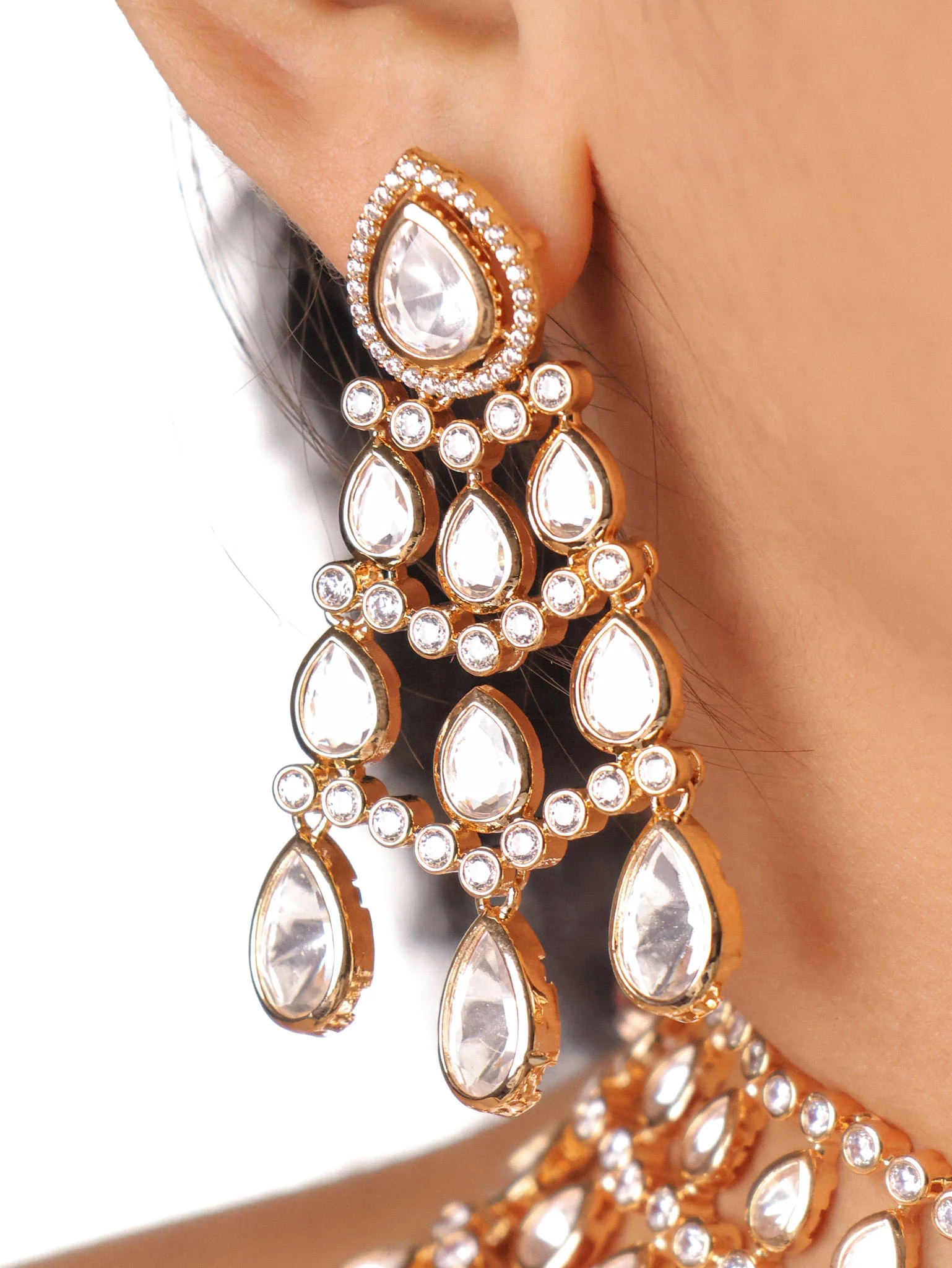 Statement Kundan Choker Set - Image 3