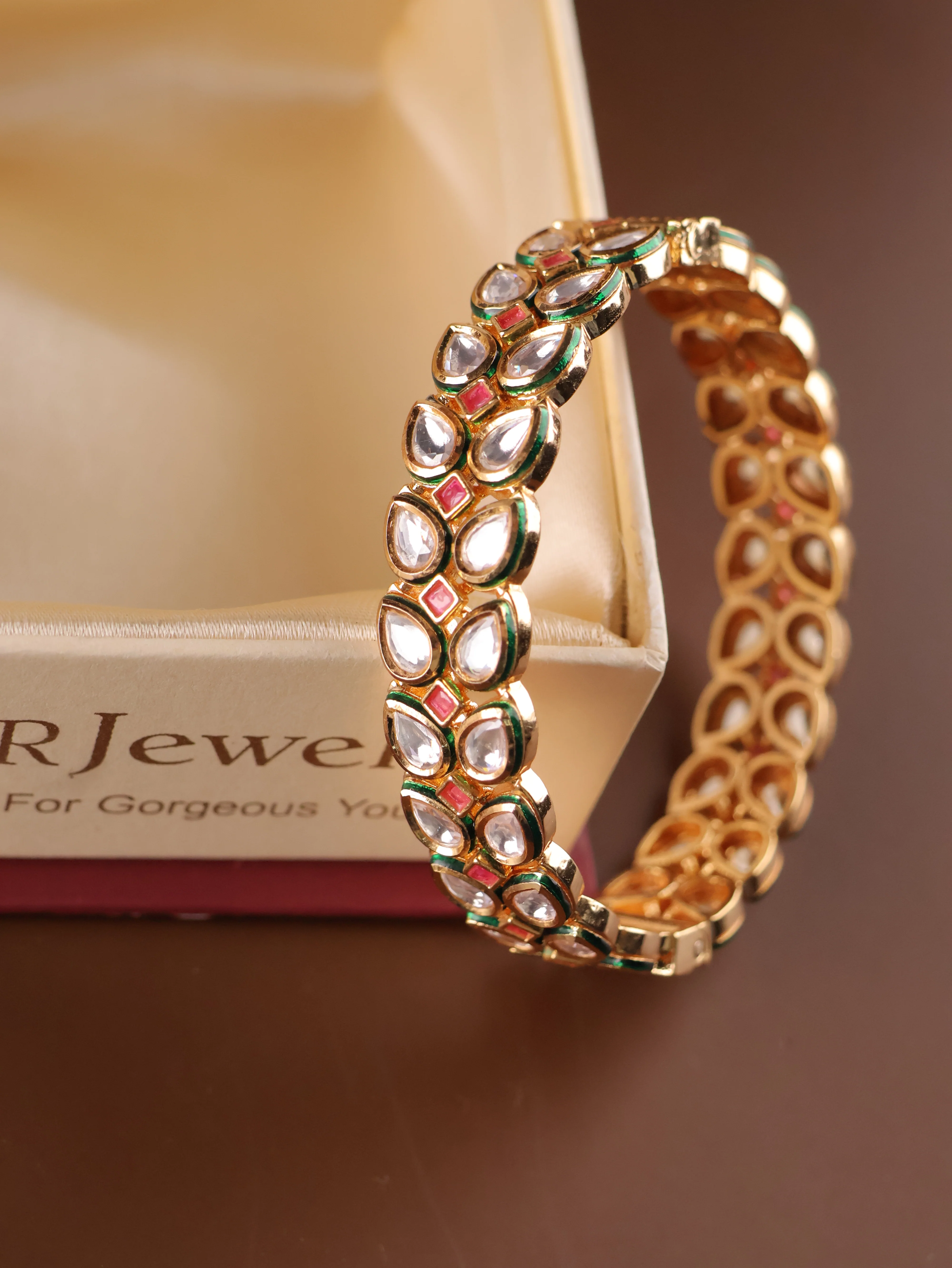 Kundan Ruby Kada Openable - Image 2