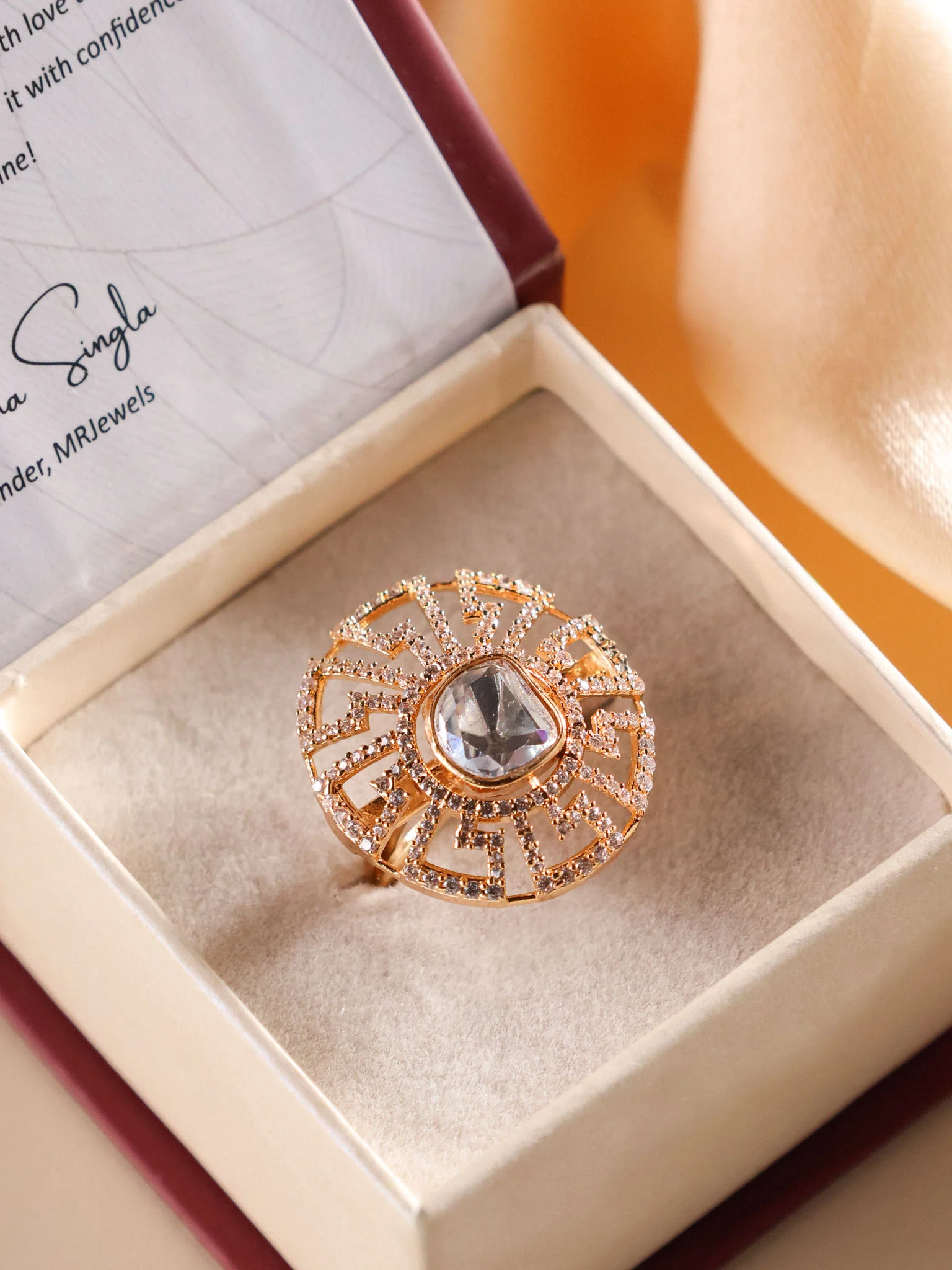 Kundan Statement Ring