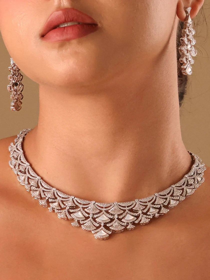 Luxe Diamond Statement Necklace