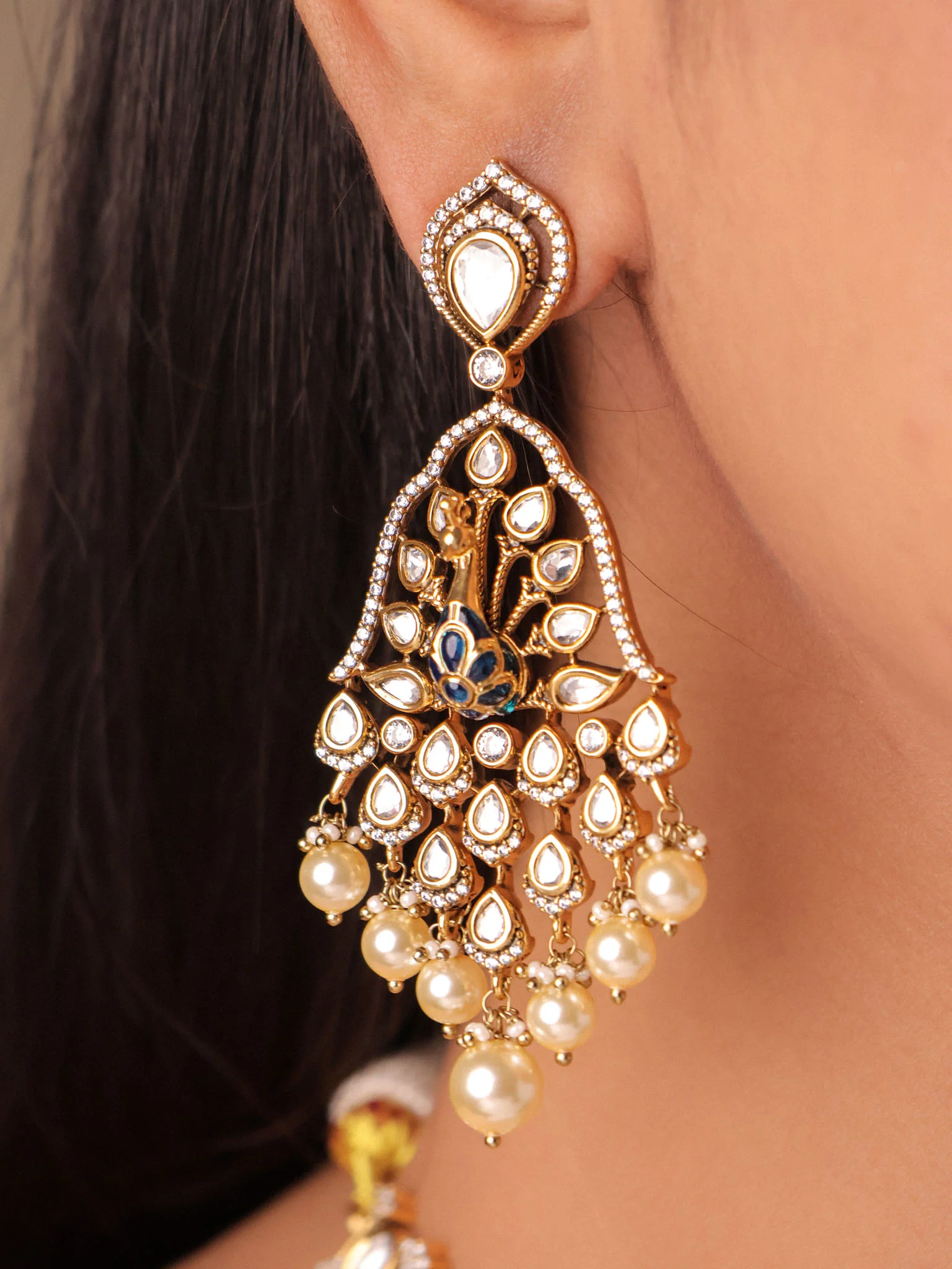 Mayura Riyasat Polki Statement Choker Set - Image 3