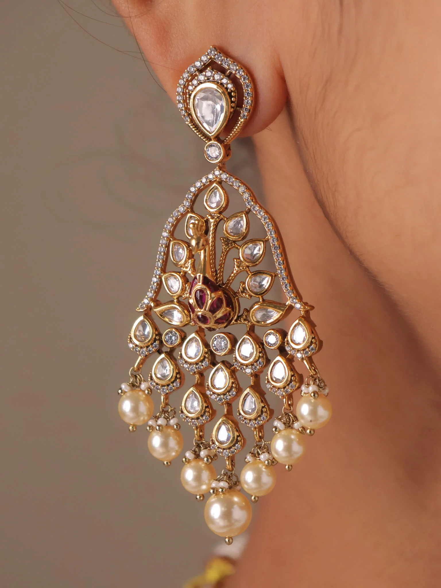 Mayura Riyasat Polki Statement Choker Set - Image 6