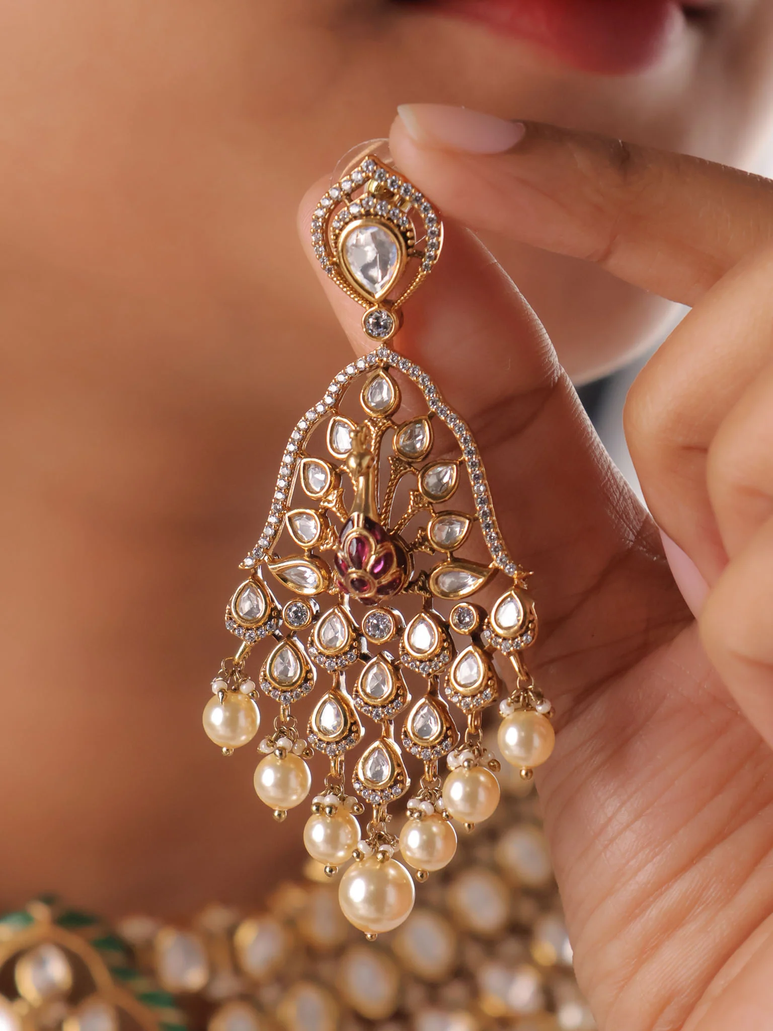 Mayura Riyasat Polki Statement Choker Set - Image 7