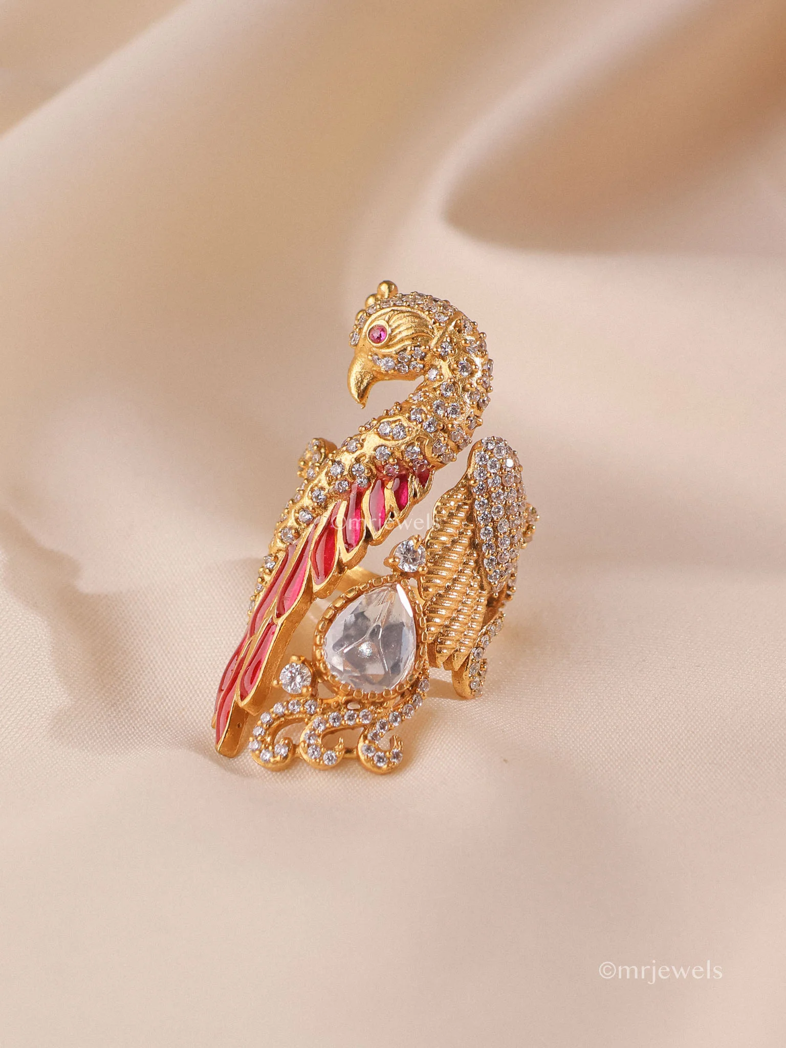 Mayura Royale Kundan Ring - Image 3