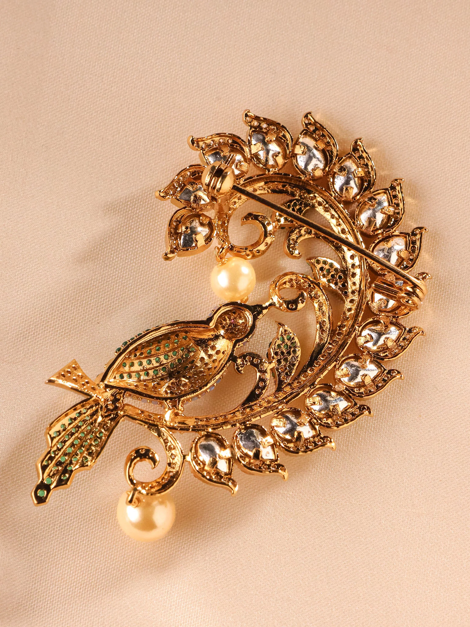 Mayura Vinyasa Pearl Brooch - Image 4