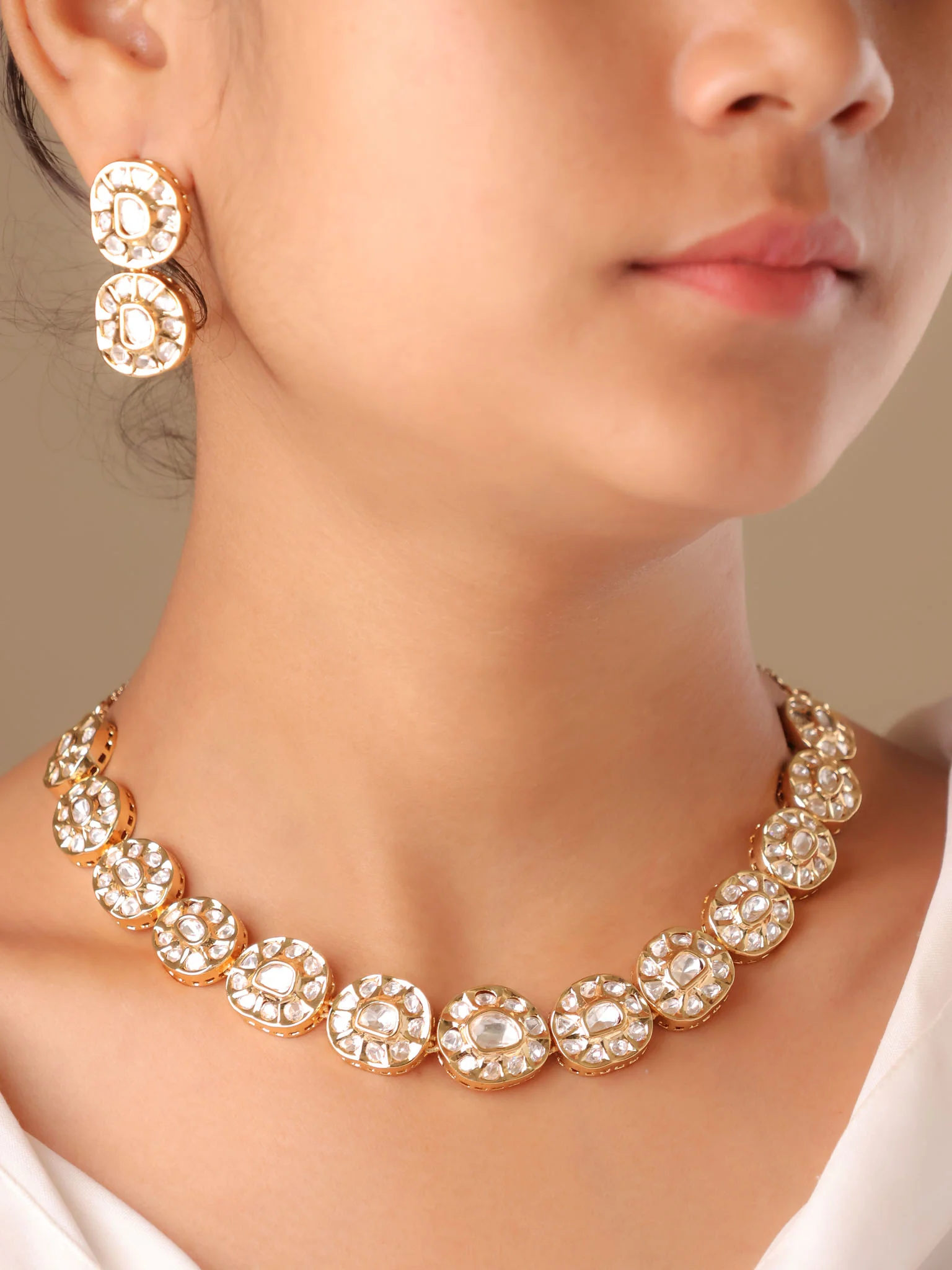 Meenakari Polki Necklace Set