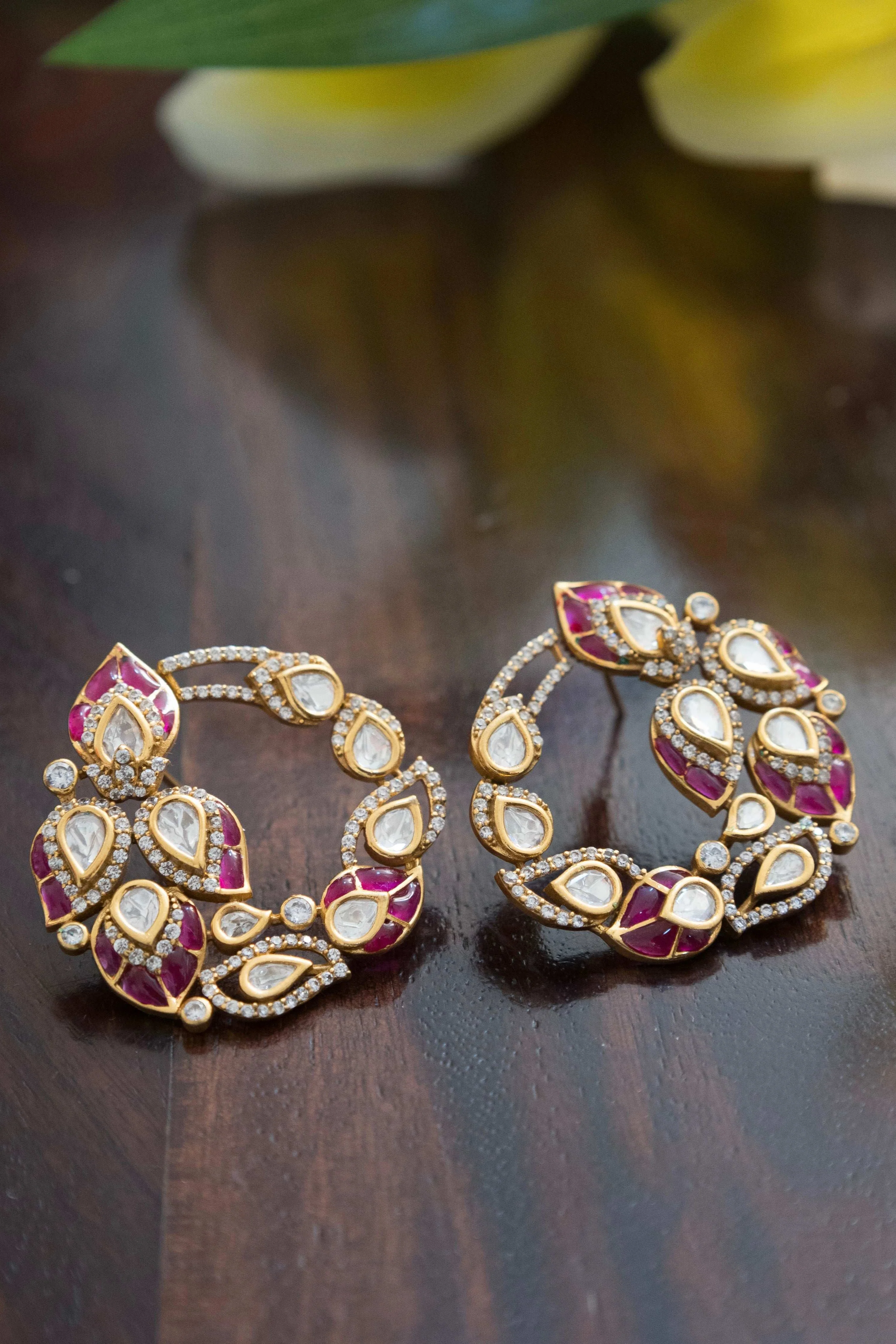 Meera Radiant Petal Hoops - Image 3