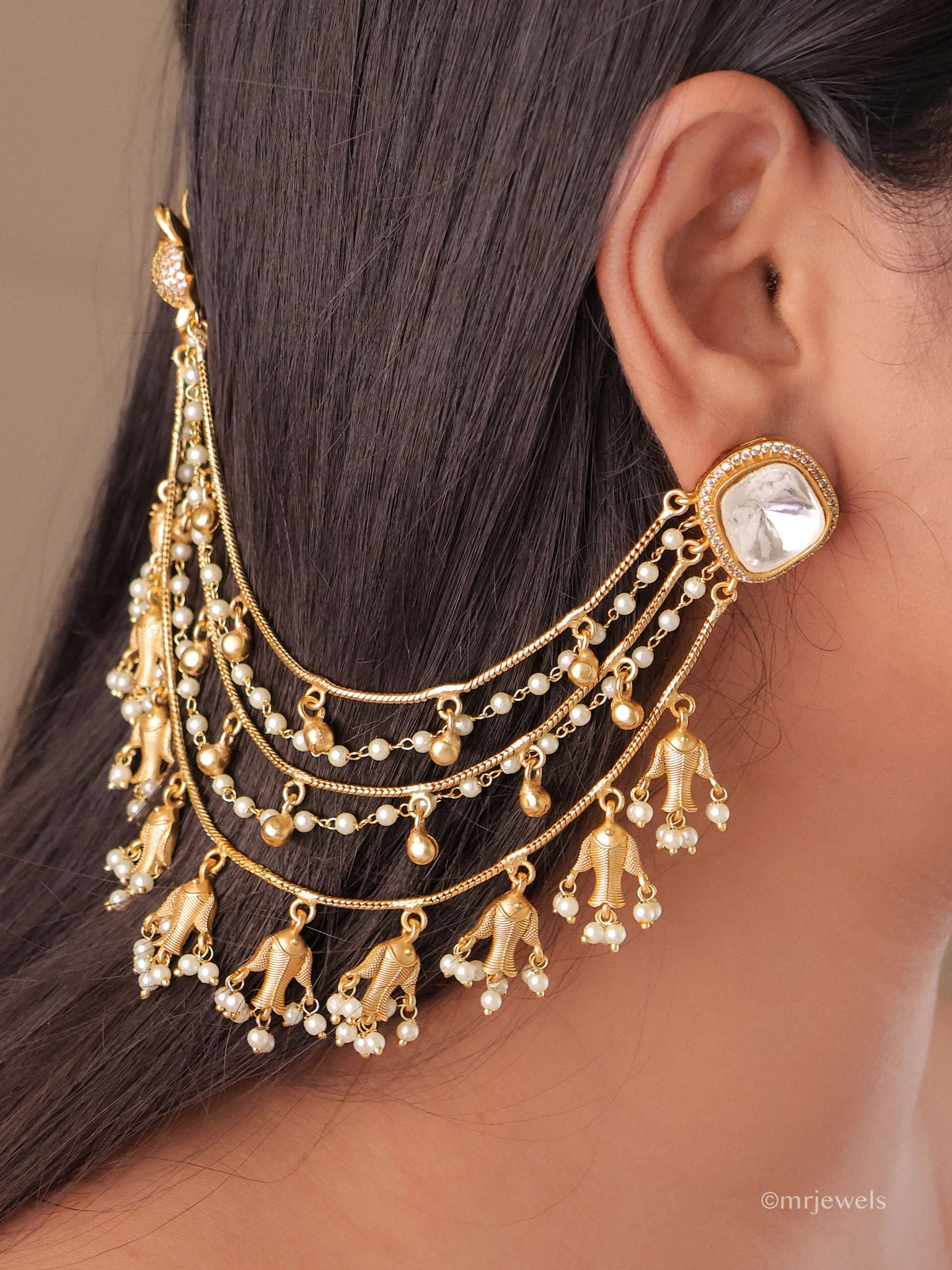 Meher Layered Hair Chain - Image 4