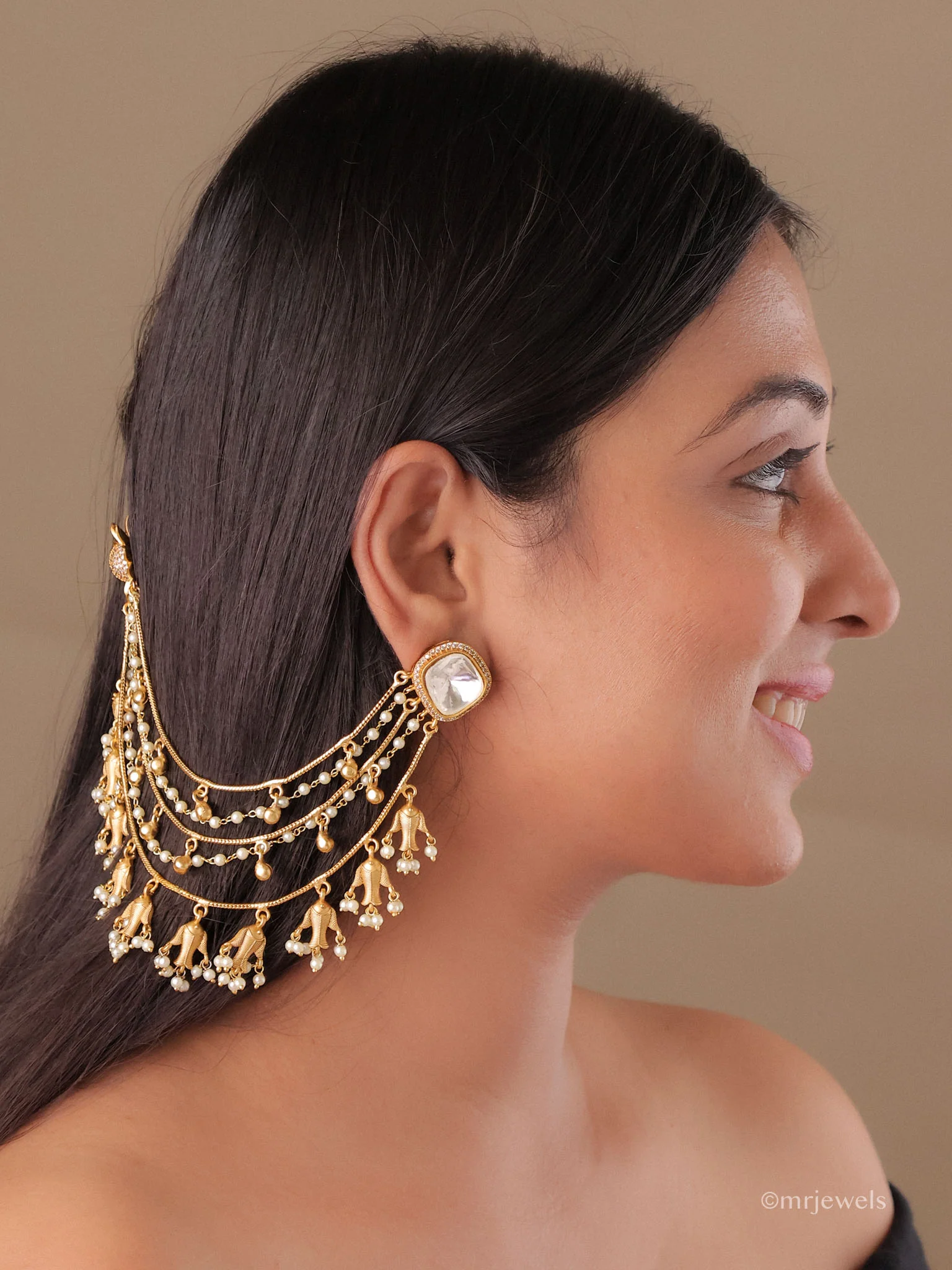 Meher Layered Hair Chain - Image 5