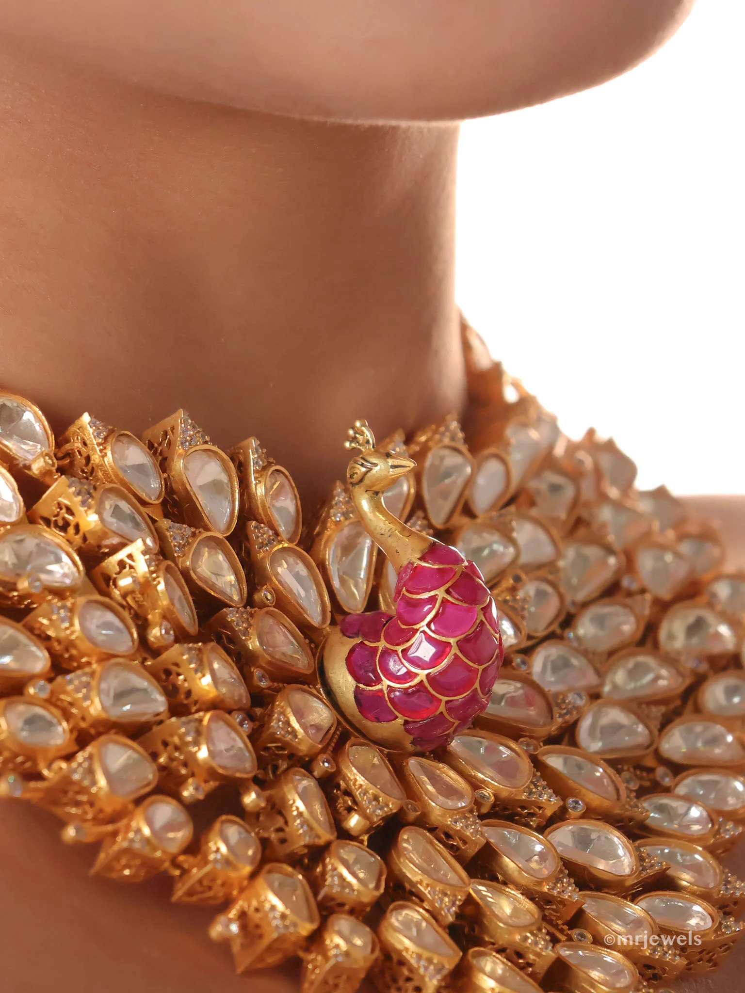 Moissanite Peacock Designer Set (Next-to-Real) - Image 3