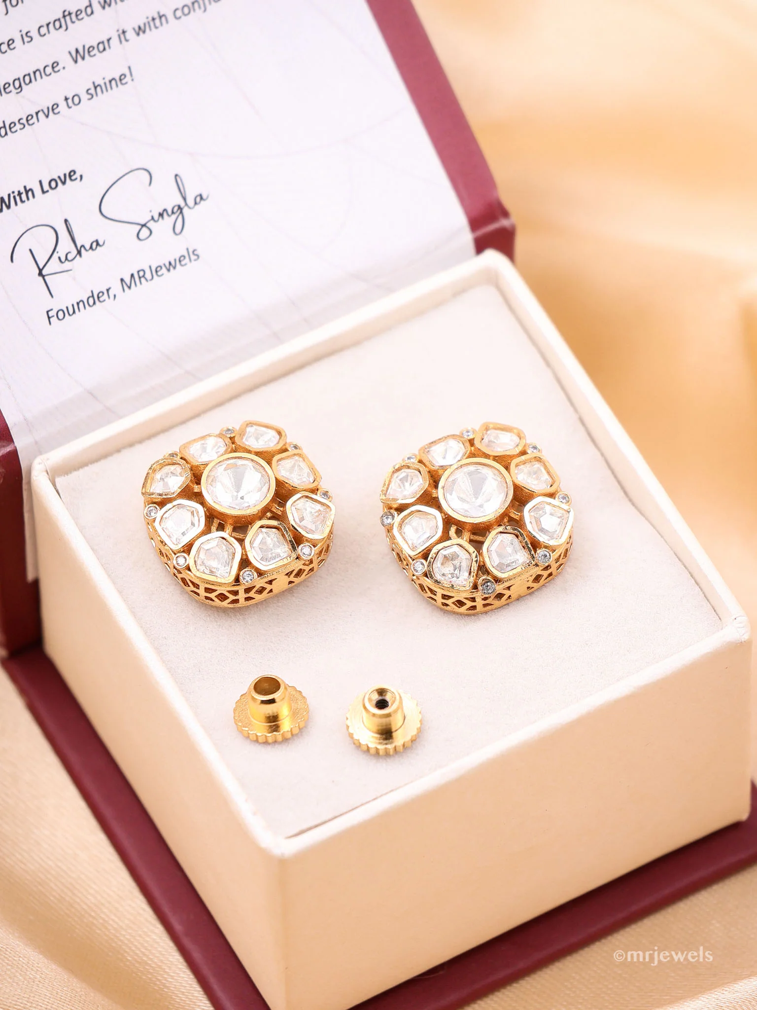Moissanite Studs Screwback