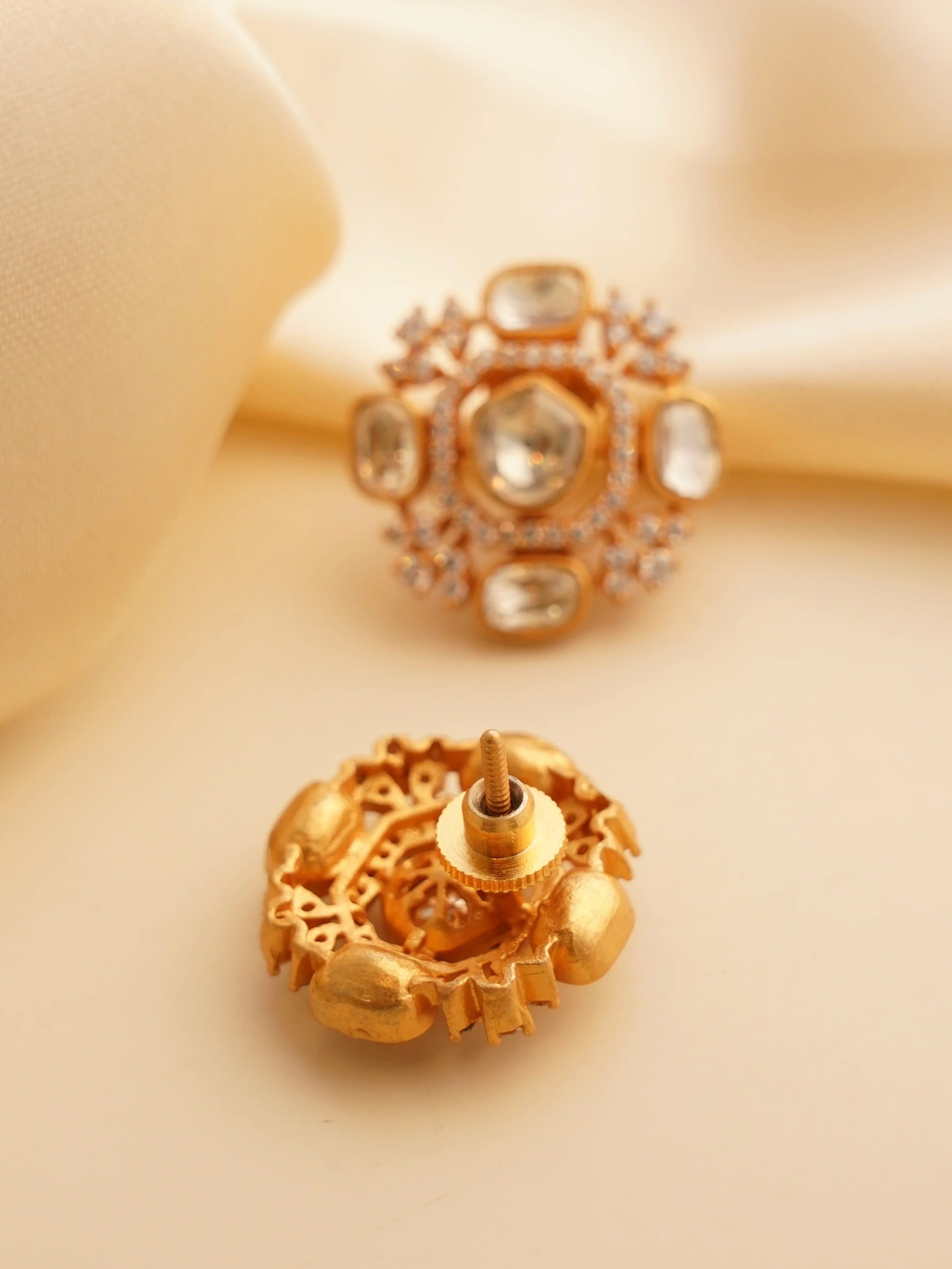 Moissanite  Studs – Screw Back - Image 2