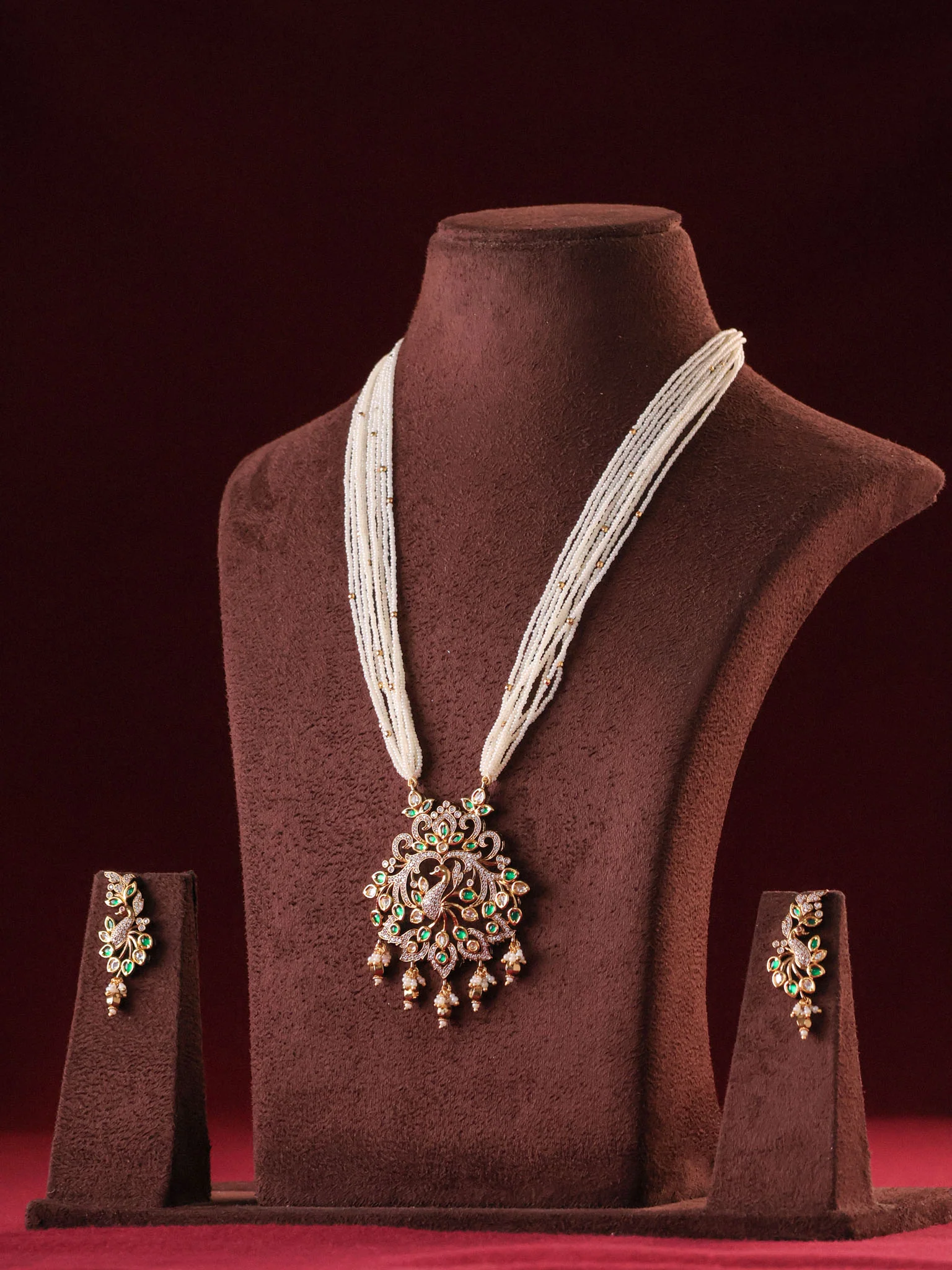 Mor Mahal Jadau Pearl Mala Set