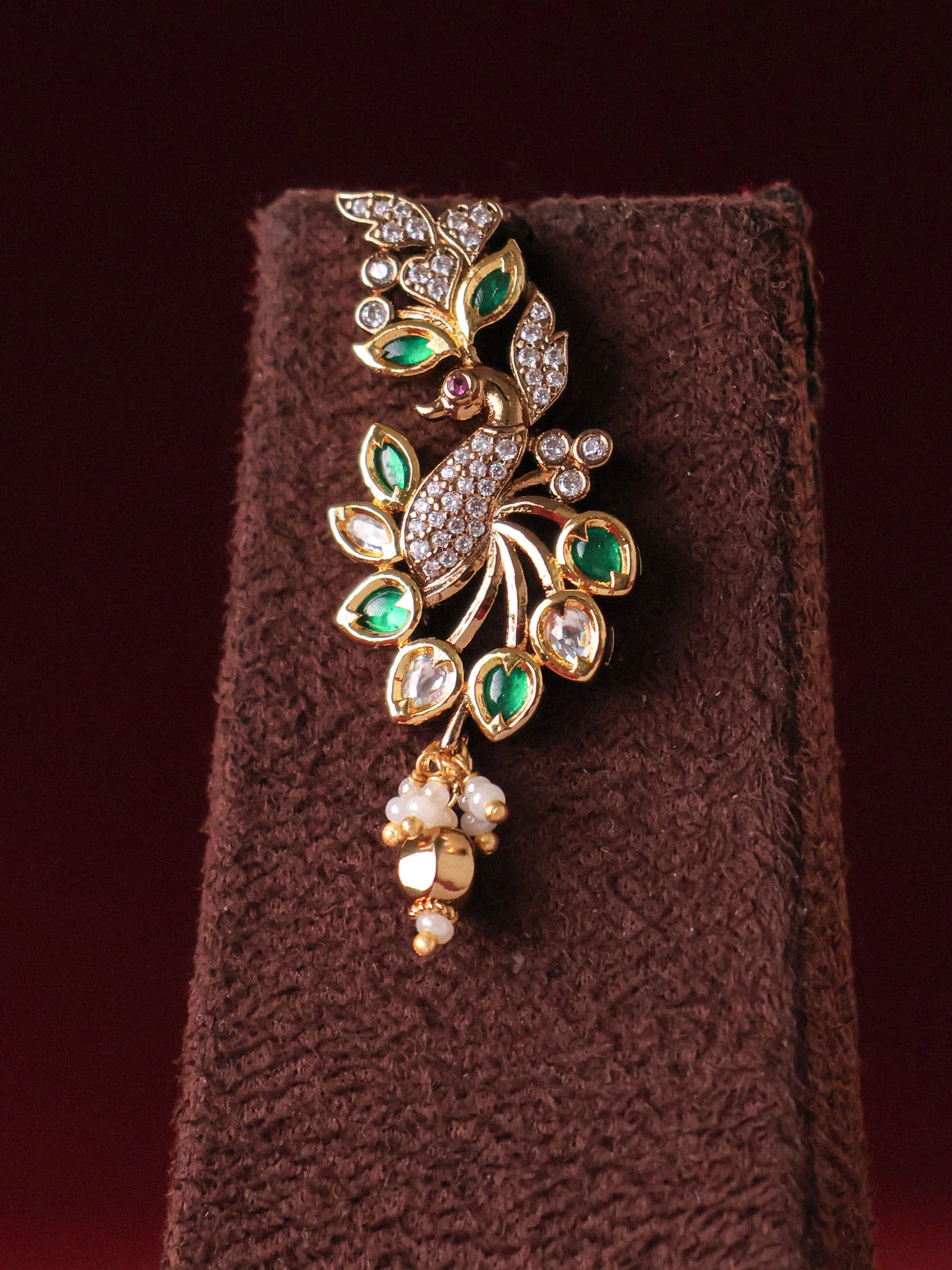 Mor Mahal Jadau Pearl Mala Set - Image 3