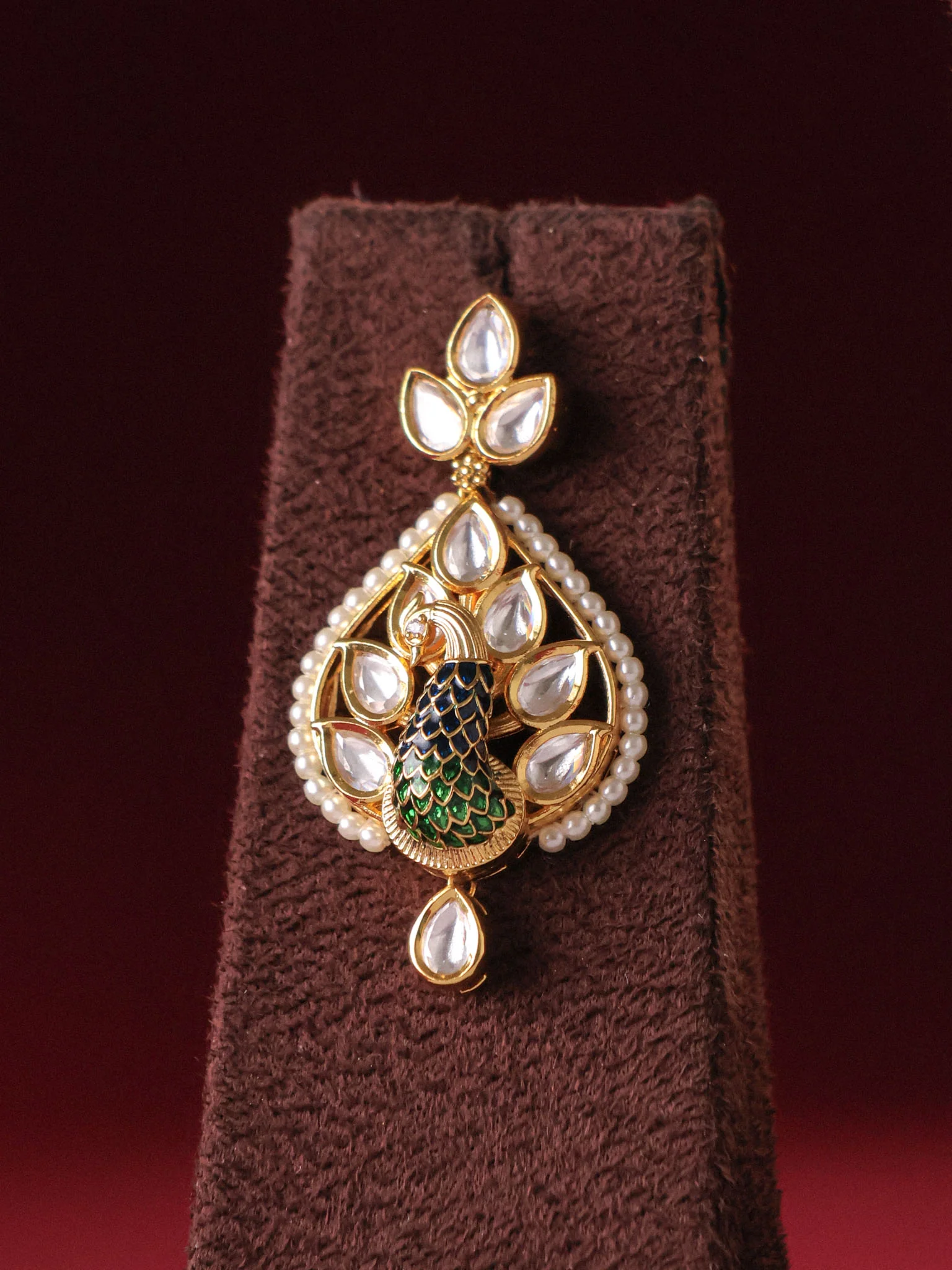 Morbagh Polki Pearl Mala Set - Image 3