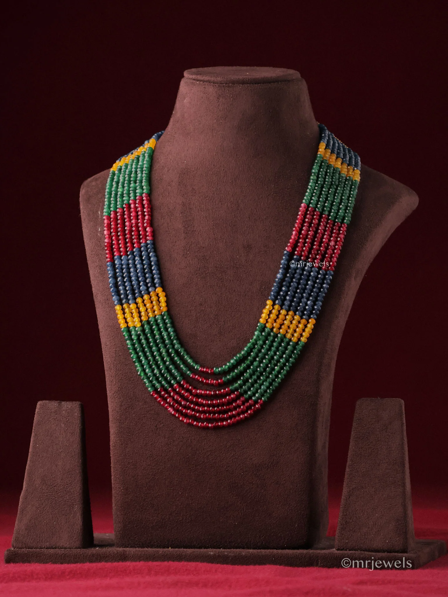 Multicolor Layered Collar Necklace