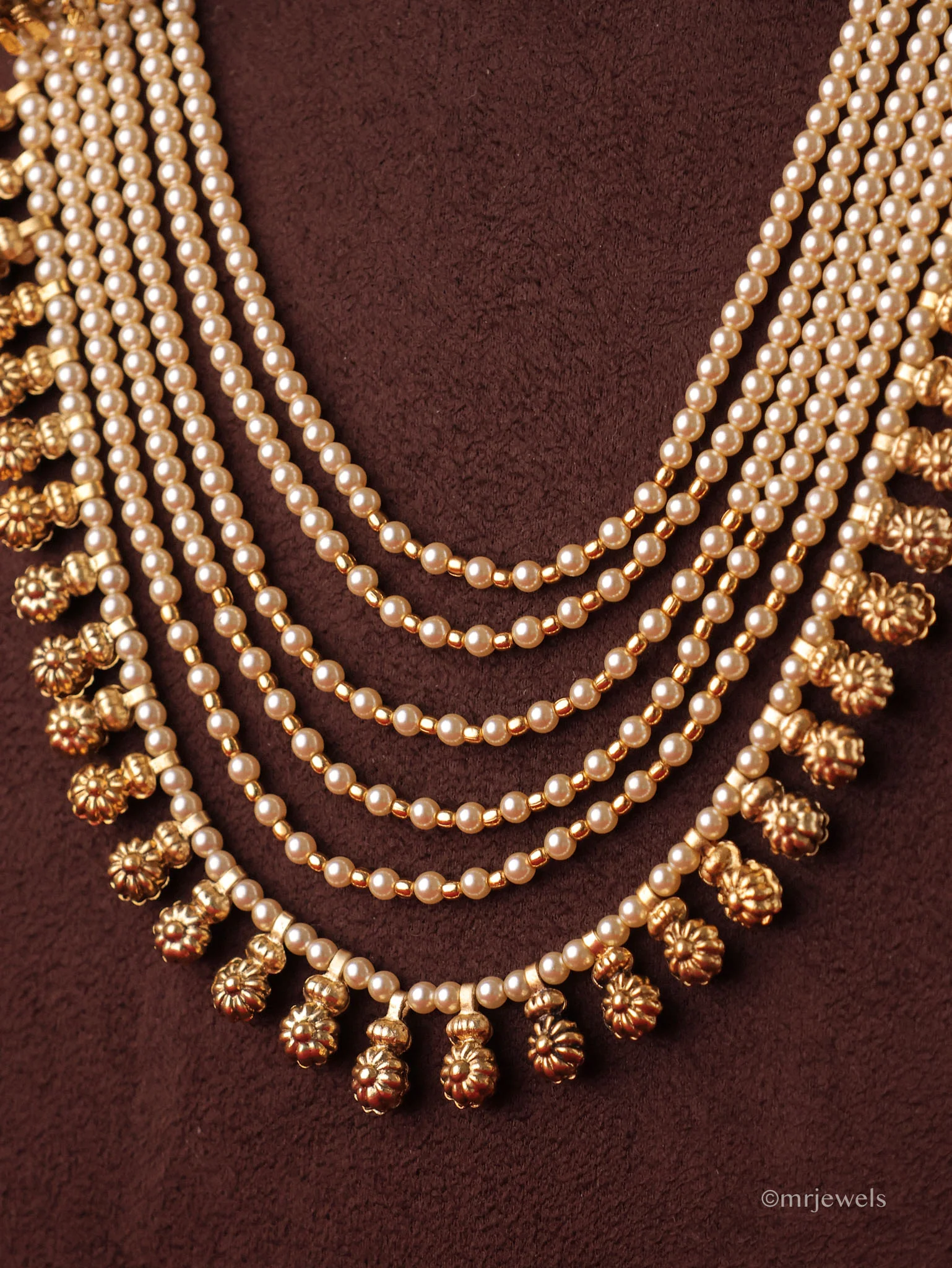 Nandi Temple Long Layered Necklace - Image 2