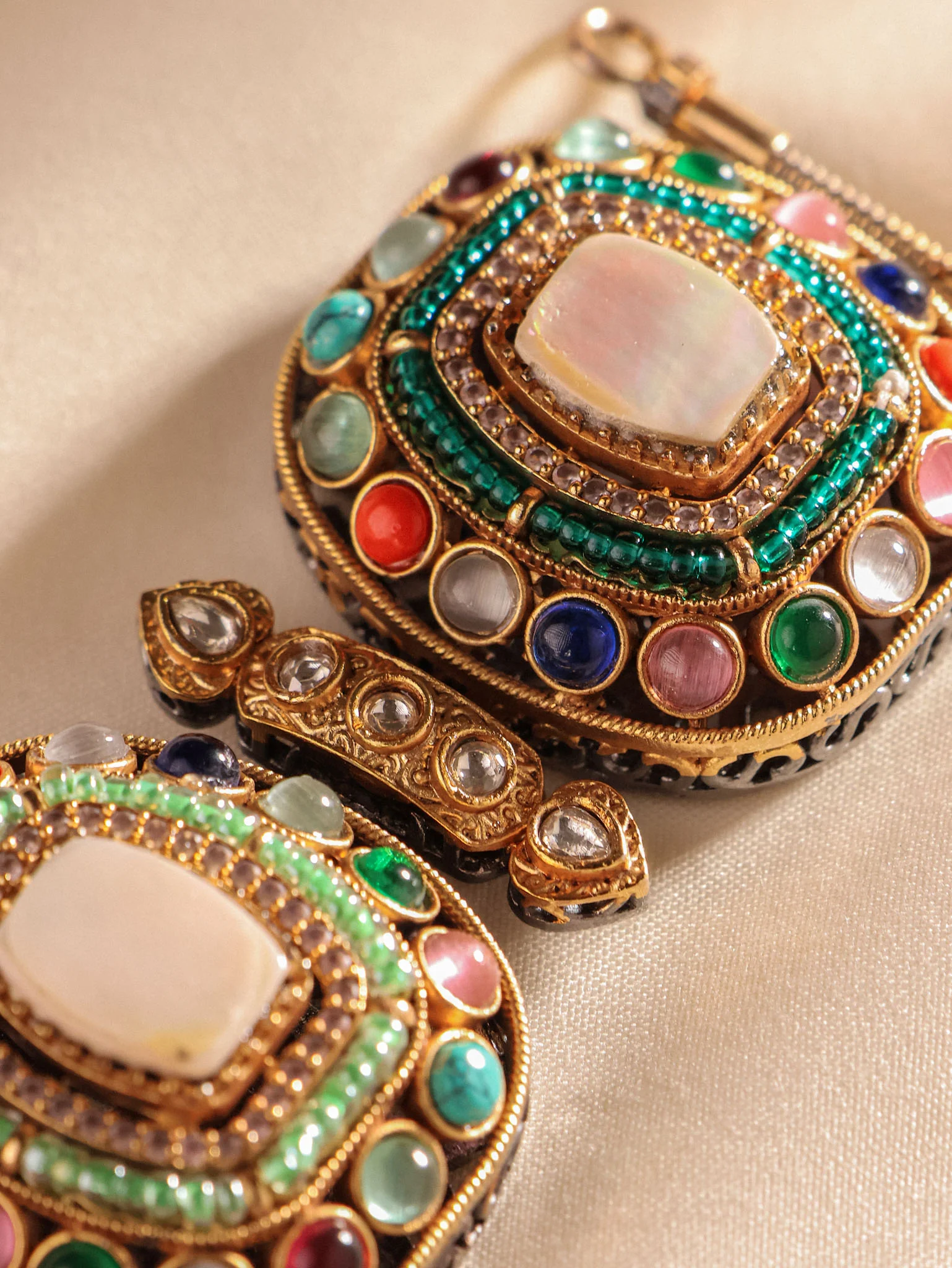 Navratna Noor Statement Bracelet - Image 6