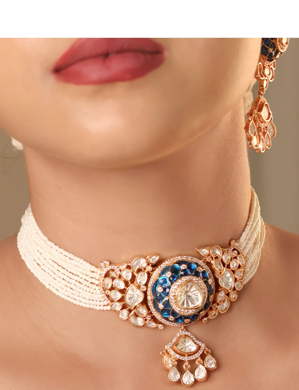 Neelaya Pearl Choker Set - Image 2