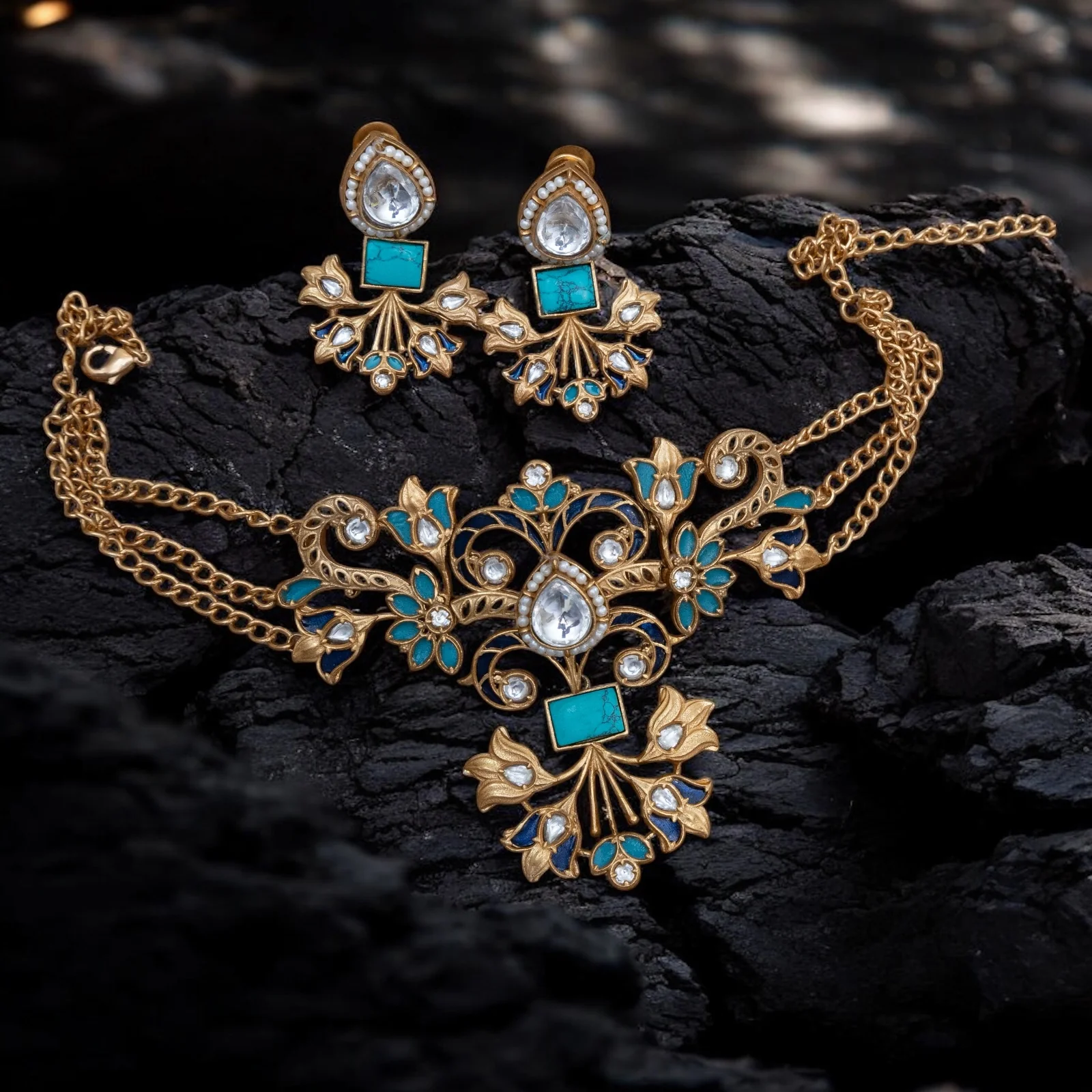 Noor Amrapali-Inspired Choker Set - Image 3