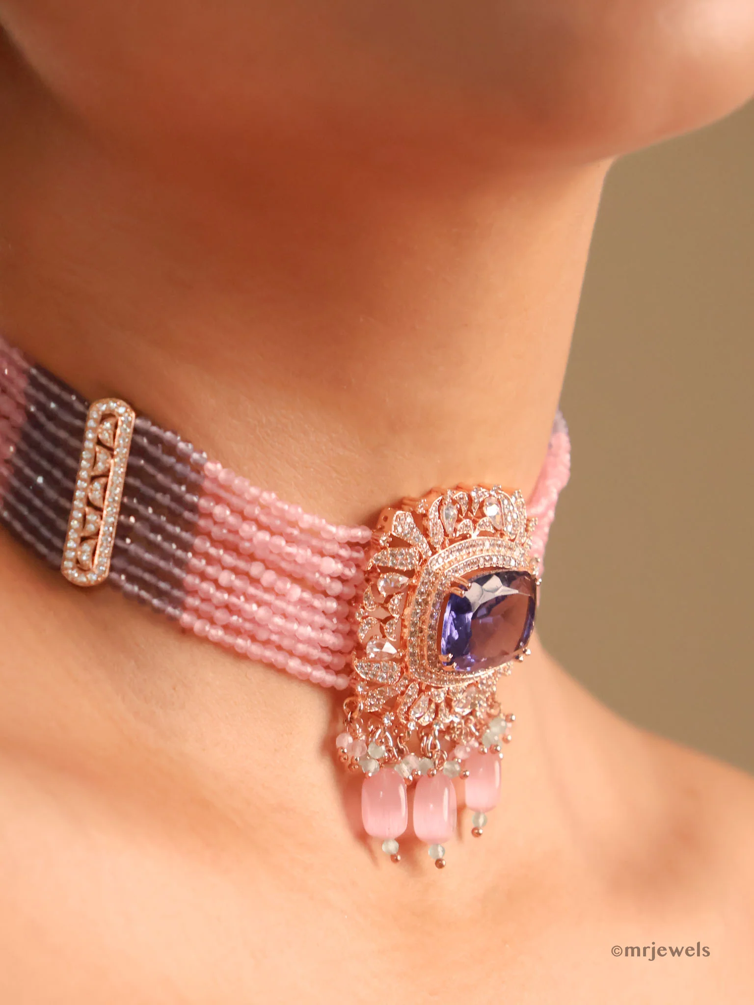 Noor Beaded Choker Set - Image 2